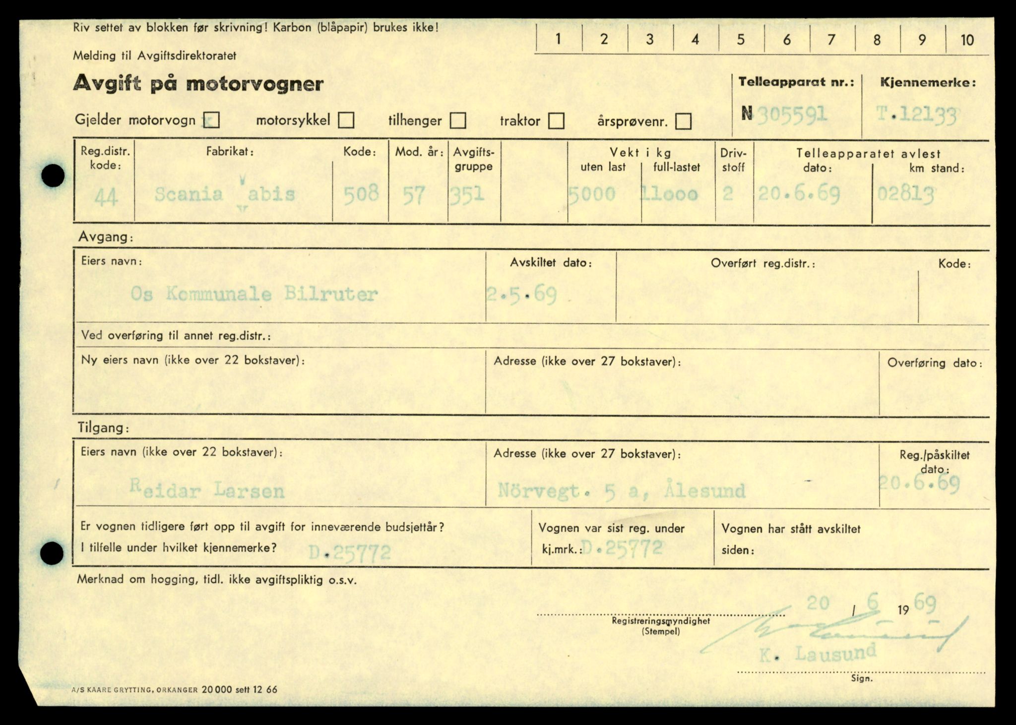 Møre og Romsdal vegkontor - Ålesund trafikkstasjon, AV/SAT-A-4099/F/Fe/L0032: Registreringskort for kjøretøy T 11997 - T 12149, 1927-1998, s. 3333