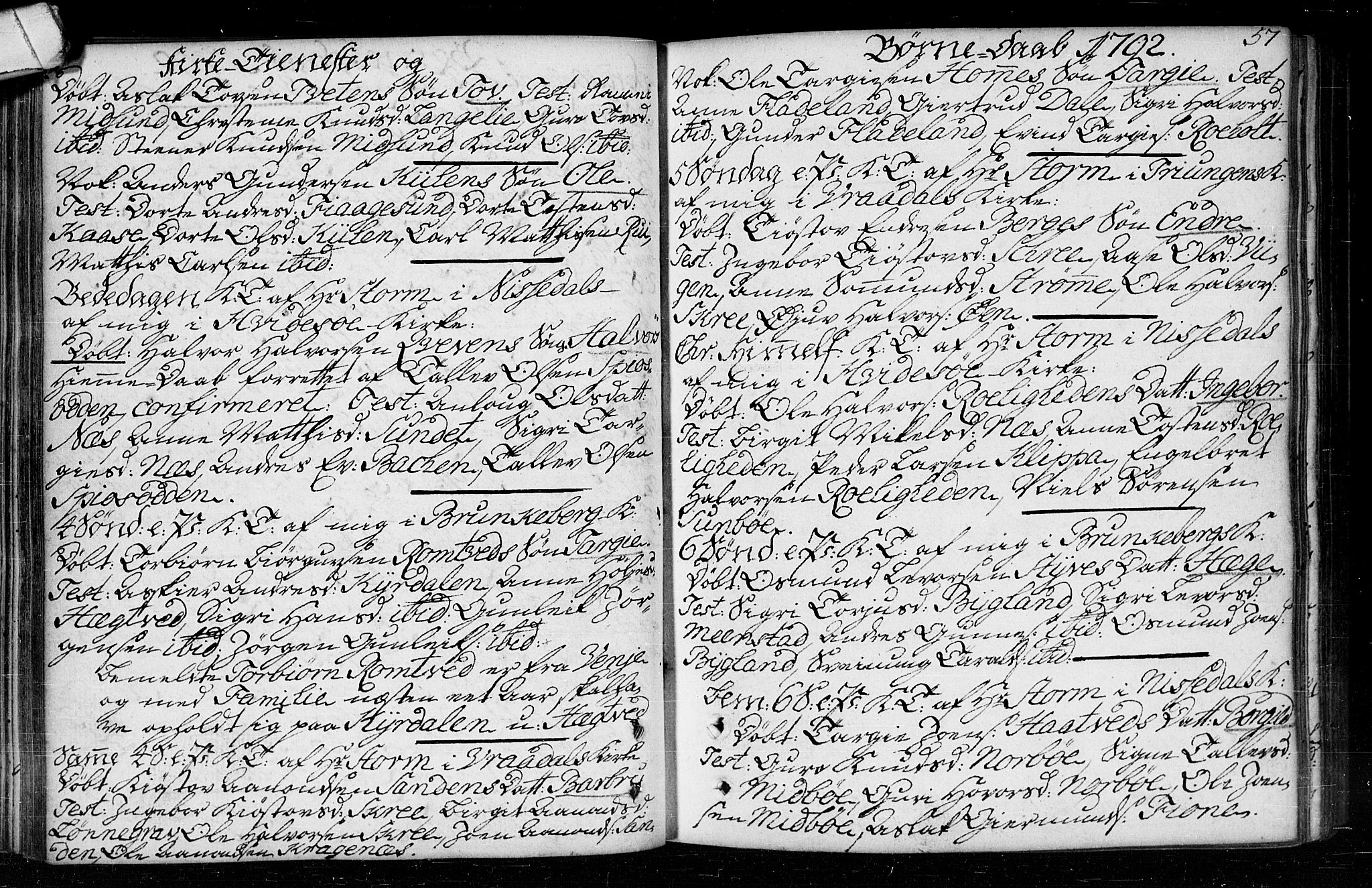 Kviteseid kirkebøker, SAKO/A-276/F/Fa/L0003: Ministerialbok nr. I 3, 1787-1799, s. 57