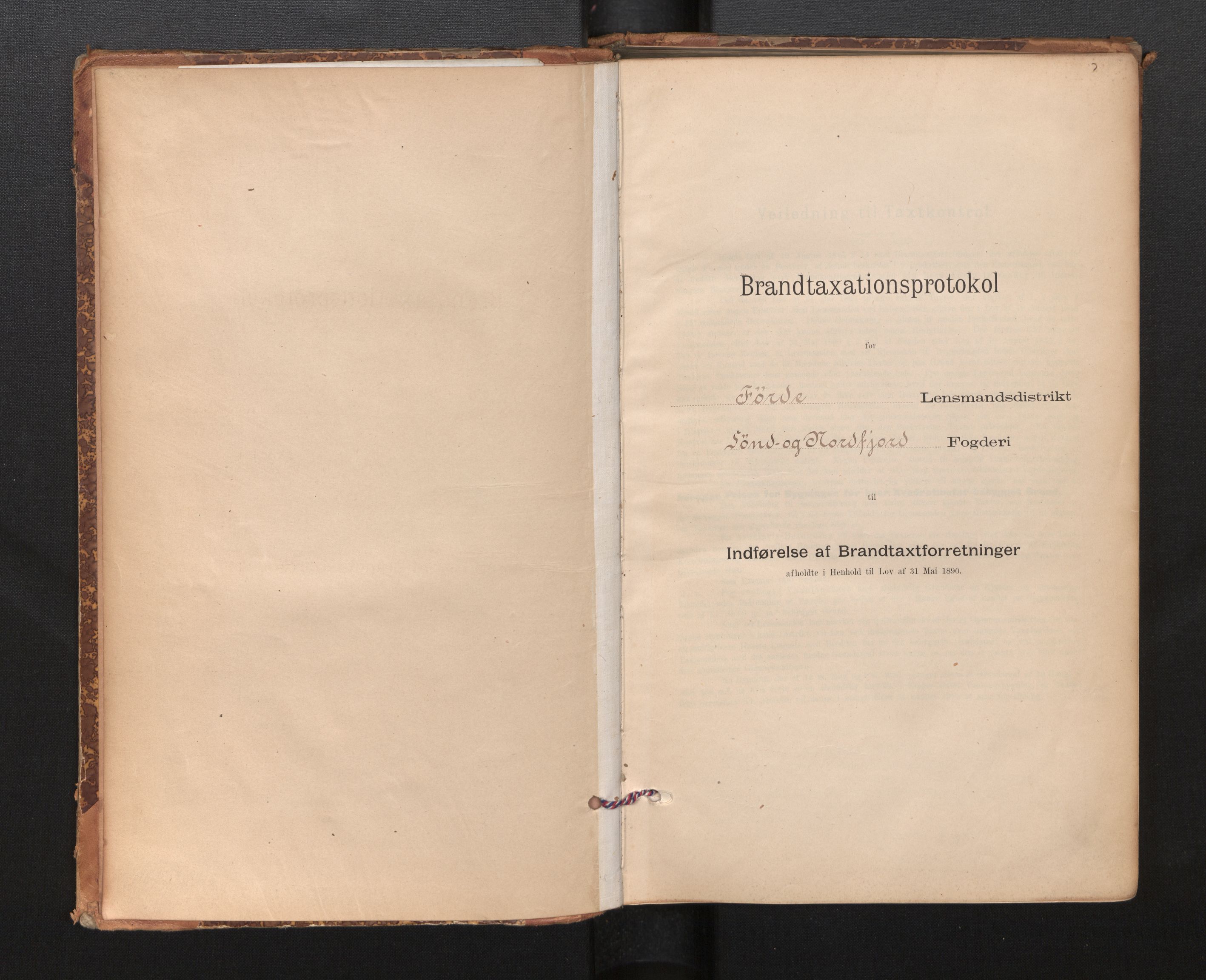 Lensmannen i Førde, AV/SAB-A-27401/0012/L0008: Branntakstprotokoll, skjematakst, 1895-1922