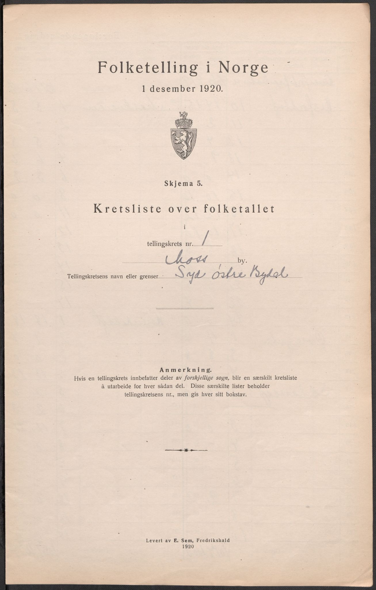 SAO, Folketelling 1920 for 0104 Moss kjøpstad, 1920, s. 7