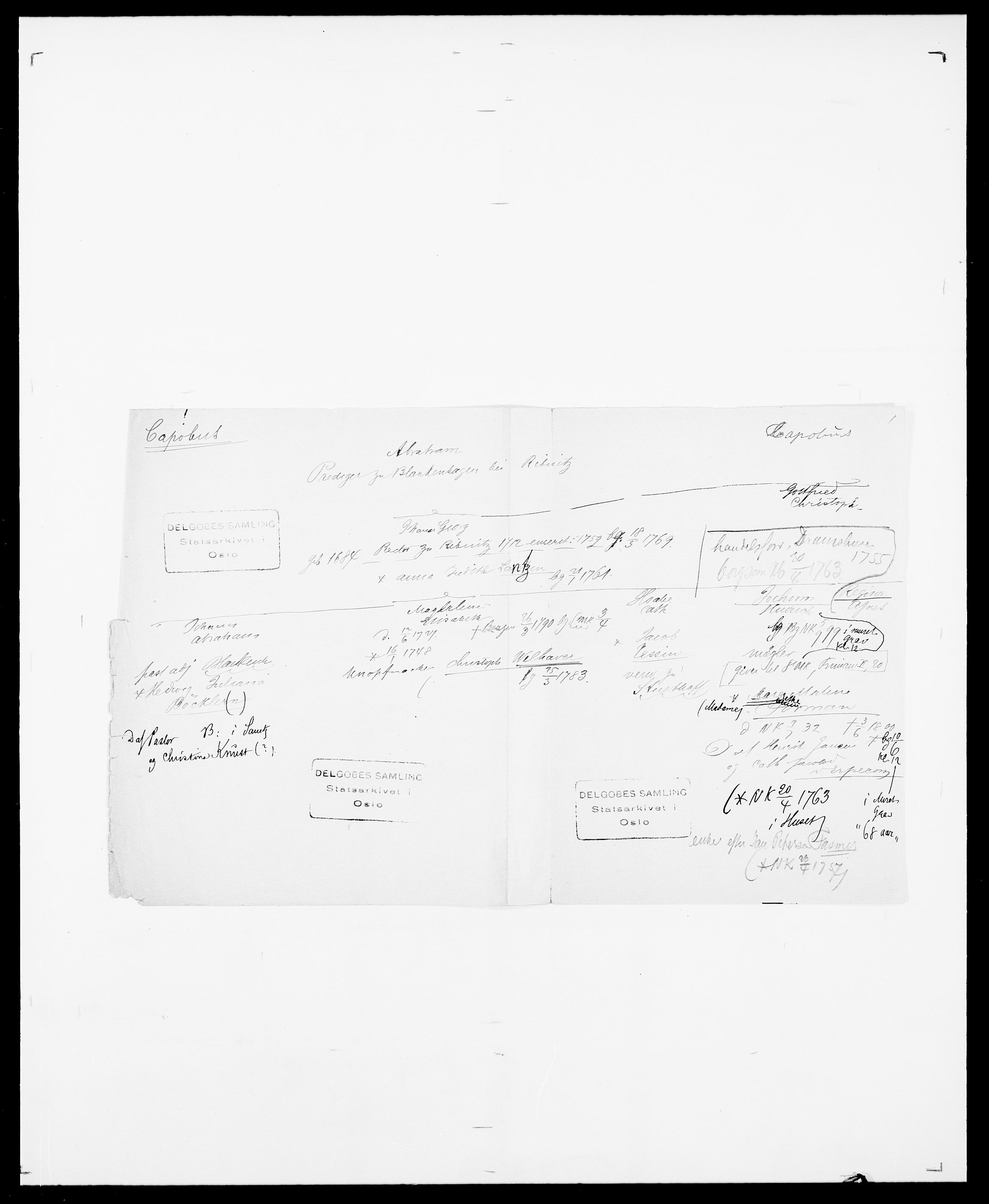 Delgobe, Charles Antoine - samling, SAO/PAO-0038/D/Da/L0008: Capjon - Dagenbolt, s. 5