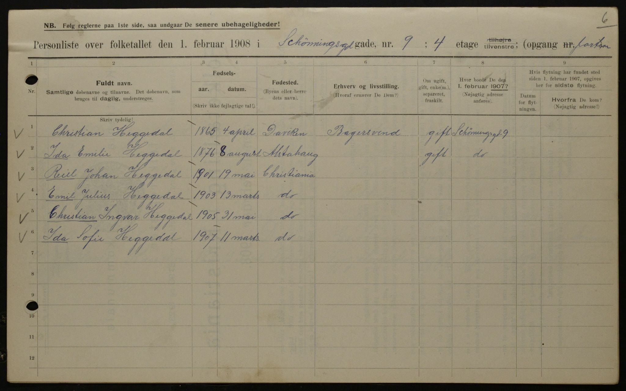 OBA, Kommunal folketelling 1.2.1908 for Kristiania kjøpstad, 1908, s. 84228