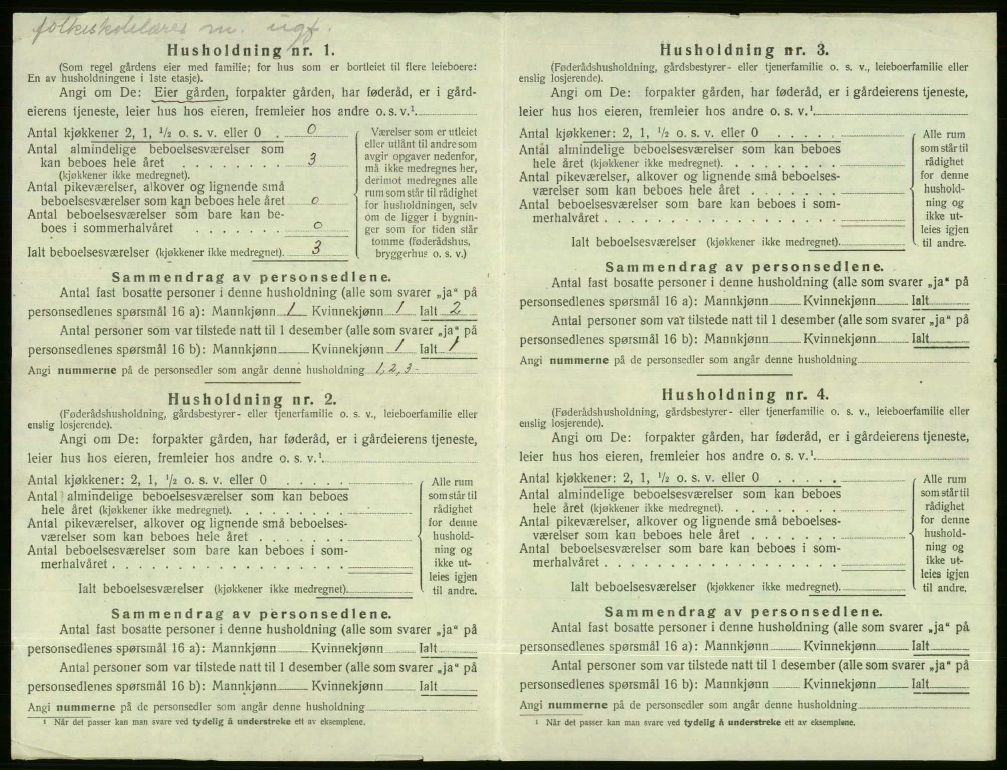 SAB, Folketelling 1920 for 1237 Evanger herred, 1920, s. 62