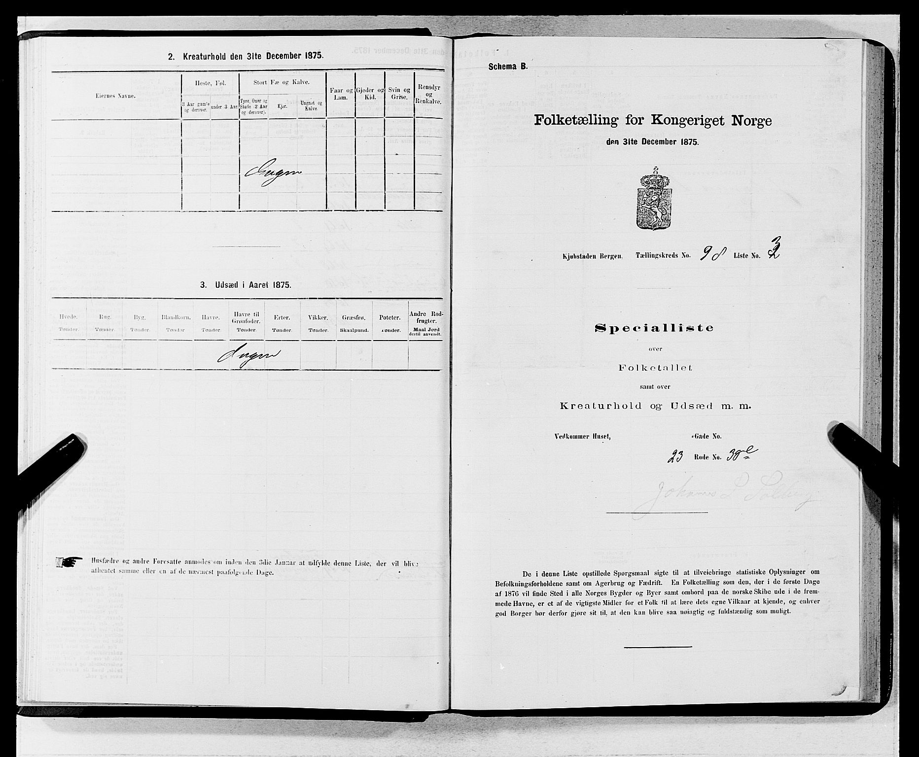 SAB, Folketelling 1875 for 1301 Bergen kjøpstad, 1875, s. 5281