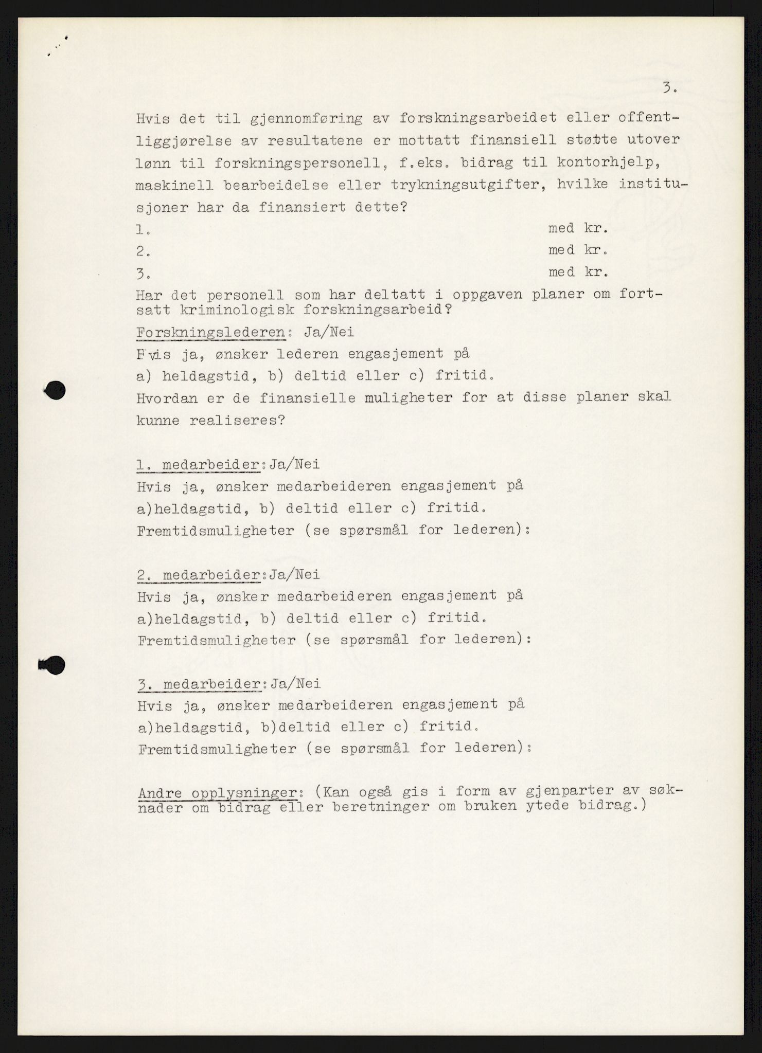 Justisdepartementet, Nordisk samarbeidsråd for kriminologi, RA/S-1164/D/Da/L0001: A Rådets virksomhet, 1961-1974, s. 1500