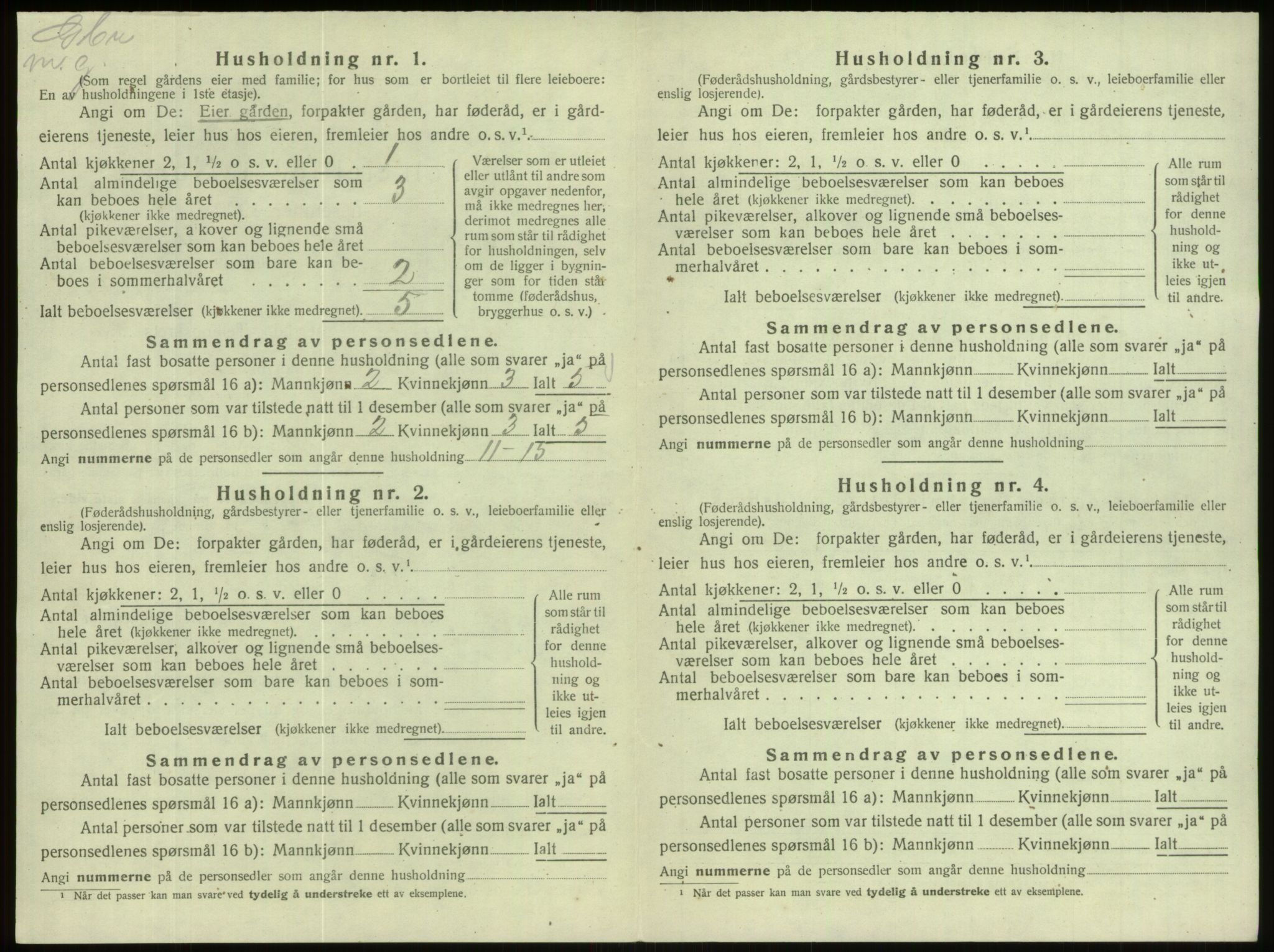 SAB, Folketelling 1920 for 1443 Eid herred, 1920, s. 176