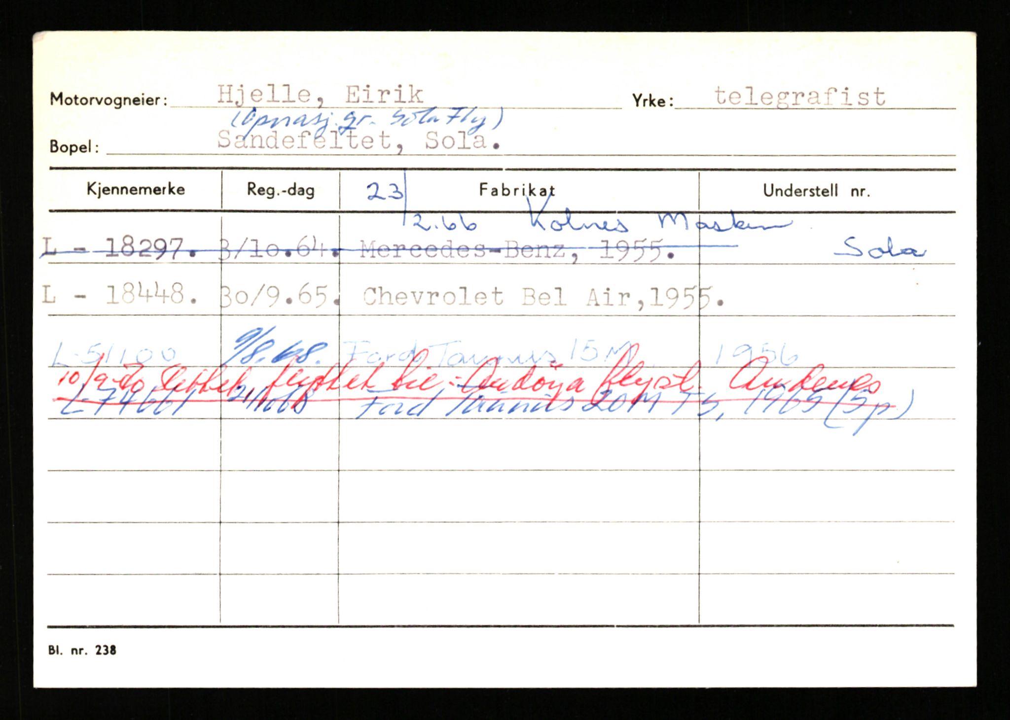 Stavanger trafikkstasjon, SAST/A-101942/0/H/L0015: Hermansen - Holmestad, 1930-1971, s. 1671