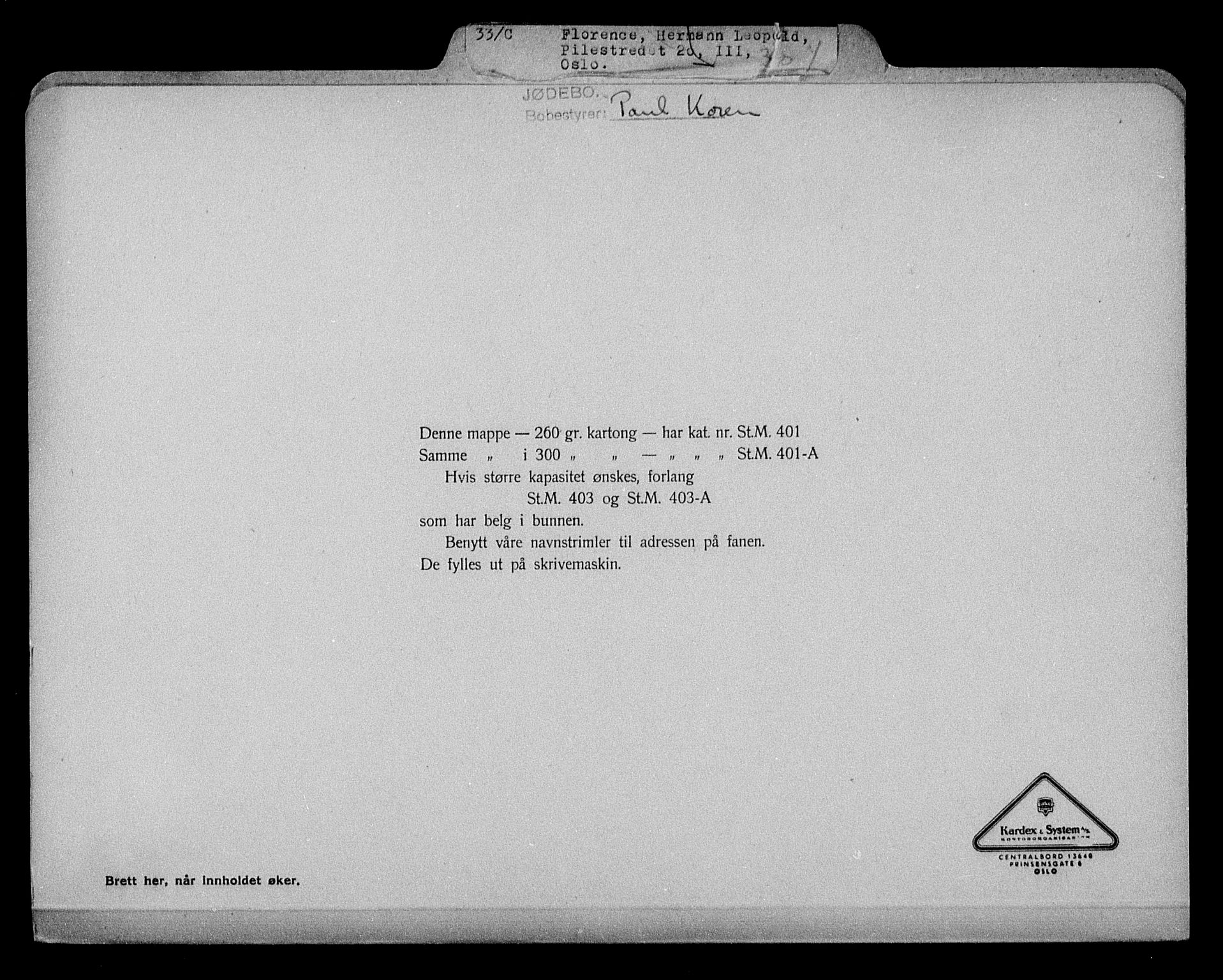Justisdepartementet, Tilbakeføringskontoret for inndratte formuer, AV/RA-S-1564/H/Hc/Hcc/L0935: --, 1945-1947, s. 593