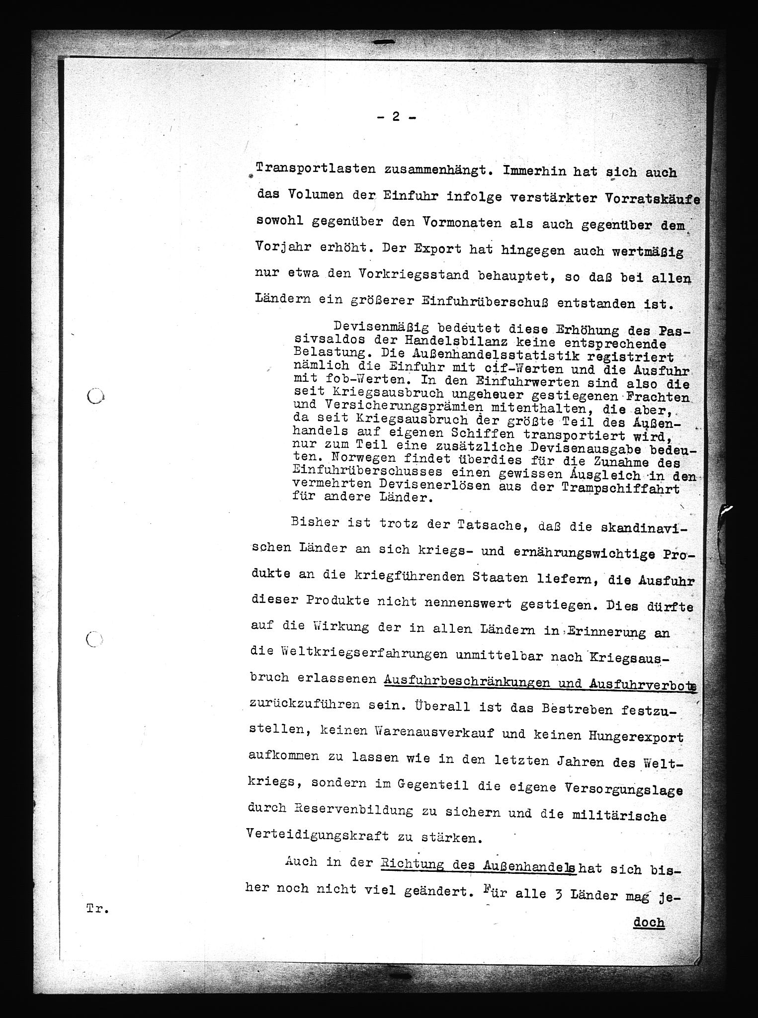 Documents Section, AV/RA-RAFA-2200/V/L0090: Amerikansk mikrofilm "Captured German Documents".
Box No. 952.  FKA jnr. 59/1955., 1940, s. 39