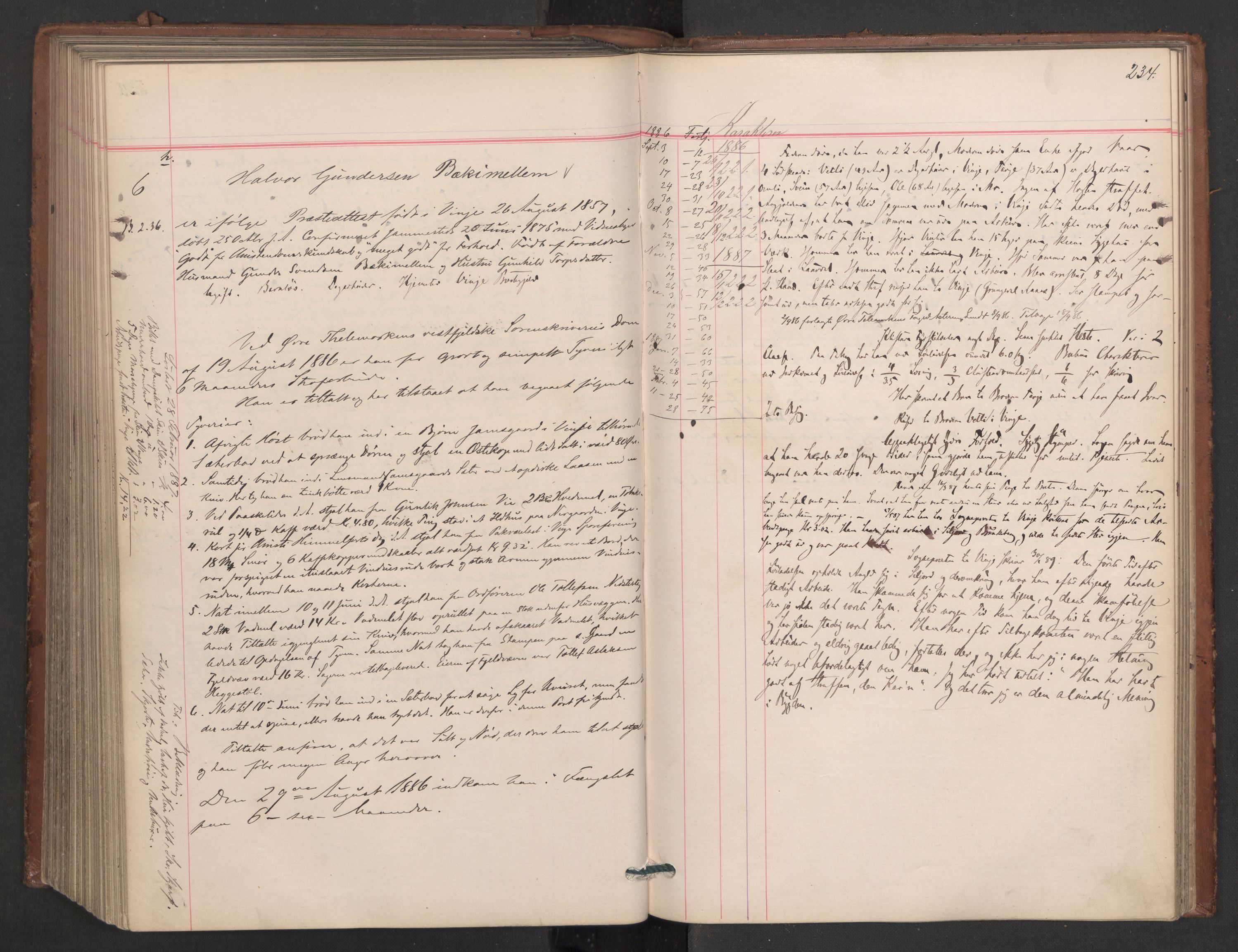 Botsfengslet, AV/RA-S-1539/D/Db/Dbb/L0023: 774g - 57h, 1885-1886, s. 234