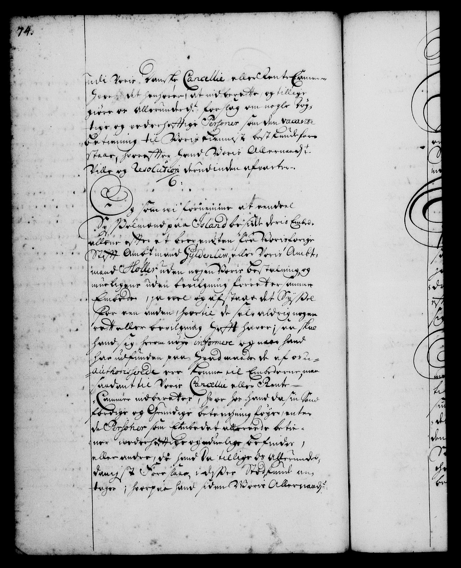 Rentekammeret, Kammerkanselliet, AV/RA-EA-3111/G/Gg/Ggi/L0001: Norsk instruksjonsprotokoll med register (merket RK 53.34), 1720-1729, s. 74