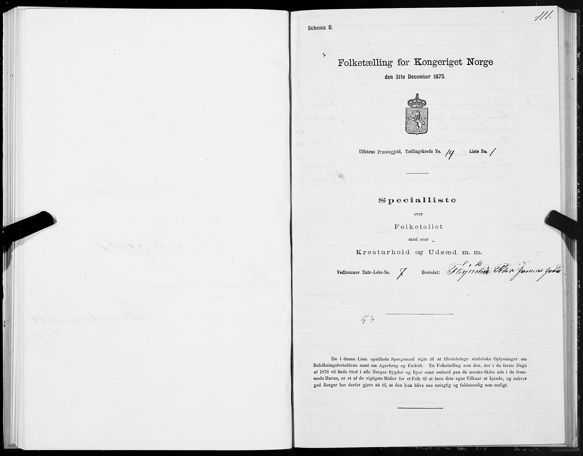 SAT, Folketelling 1875 for 1516P Ulstein prestegjeld, 1875, s. 5111