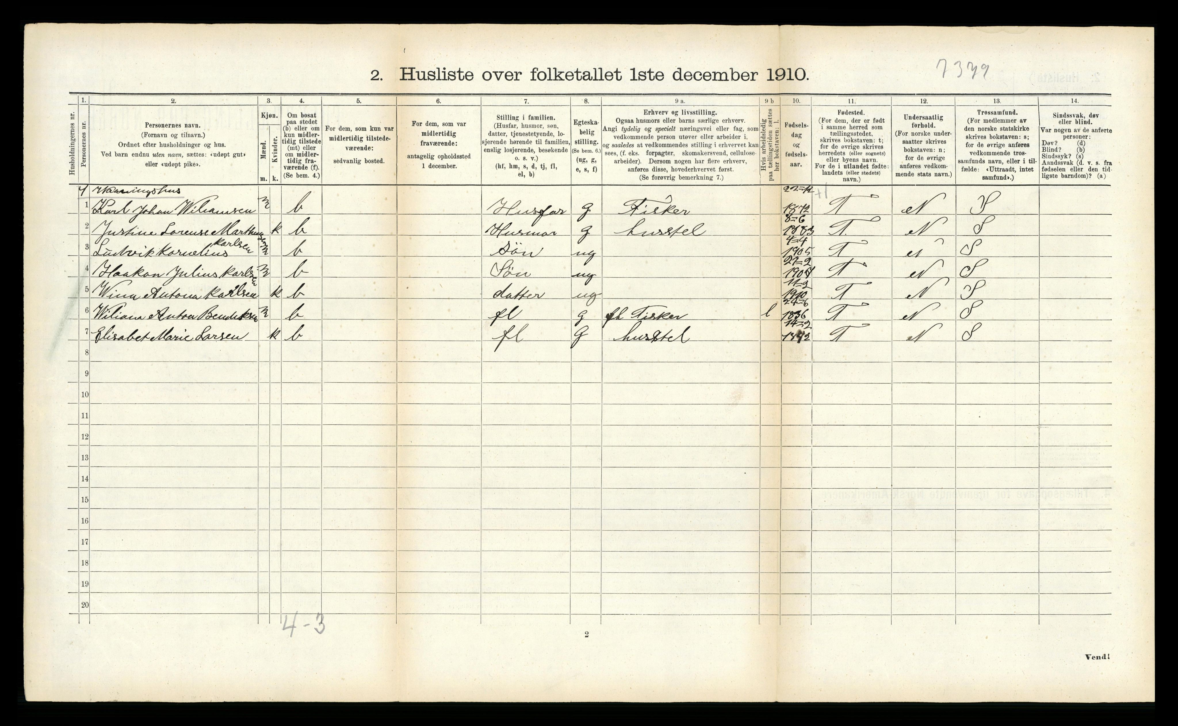 RA, Folketelling 1910 for 1934 Tromsøysund herred, 1910, s. 1036