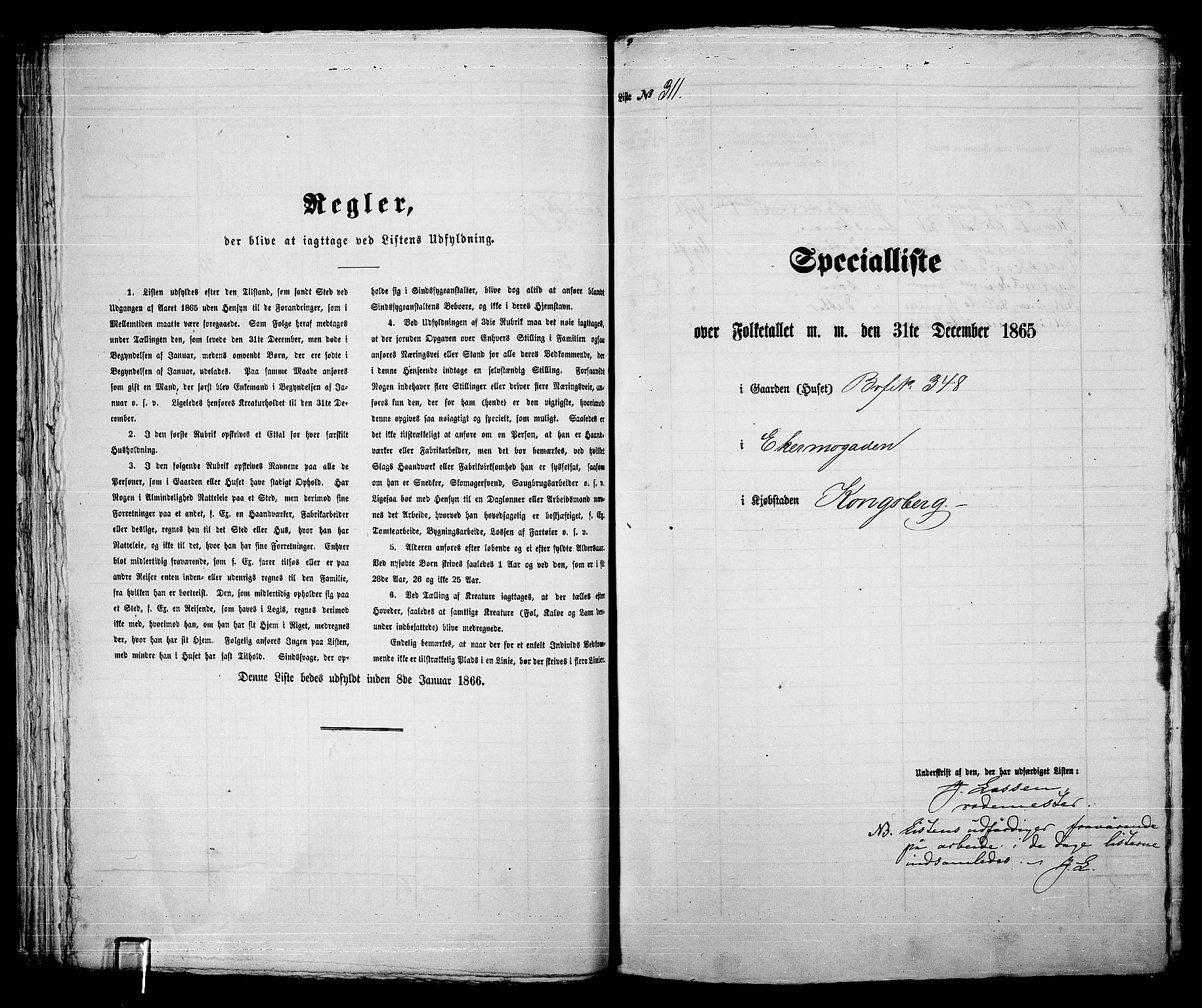 RA, Folketelling 1865 for 0604B Kongsberg prestegjeld, Kongsberg kjøpstad, 1865, s. 641