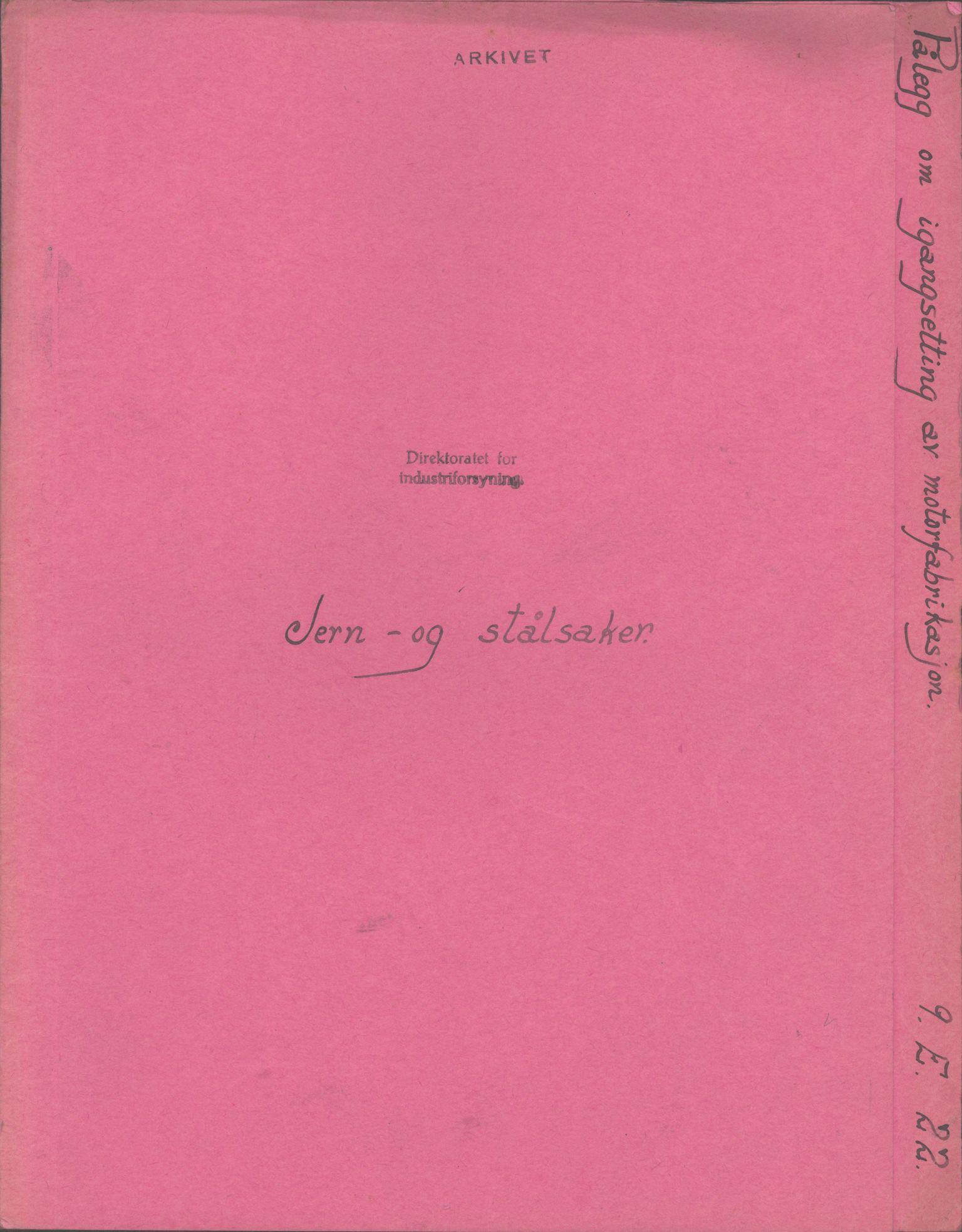Direktoratet for industriforsyning, Sekretariatet, RA/S-4153/D/Df/L0056: 9. Metallkontoret, 1940-1945, s. 8