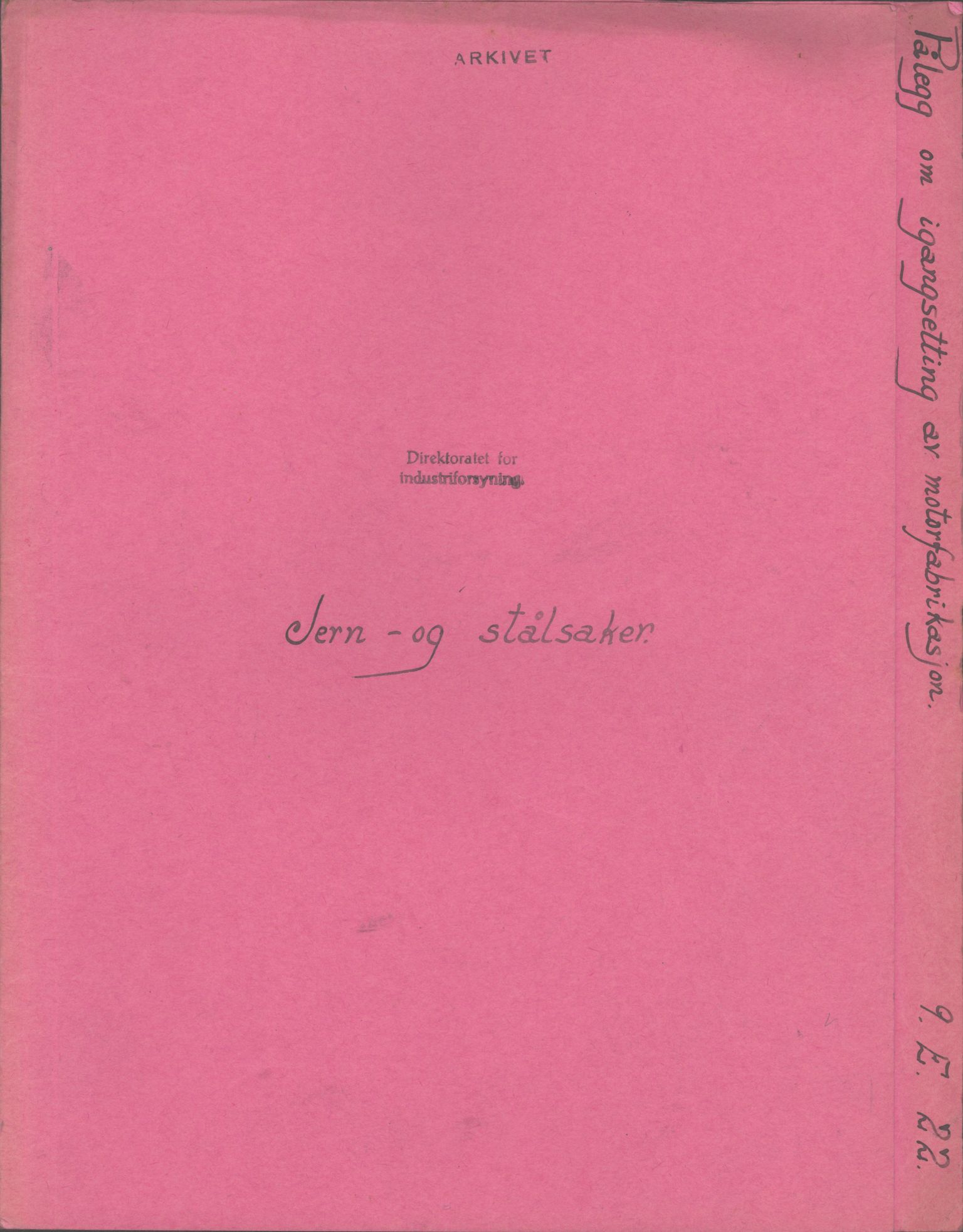 Direktoratet for industriforsyning, Sekretariatet, AV/RA-S-4153/D/Df/L0056: 9. Metallkontoret, 1940-1945, s. 8