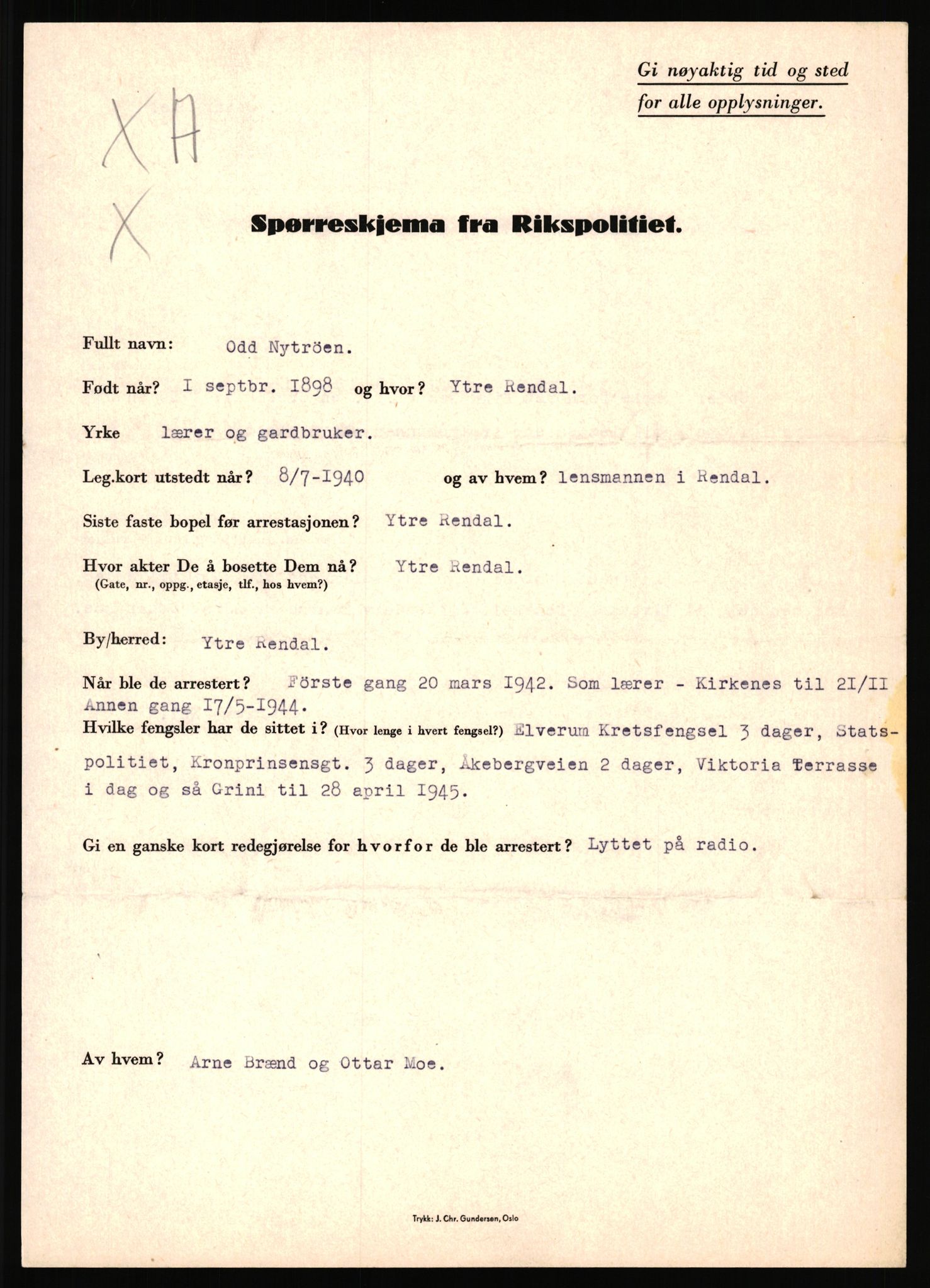 Rikspolitisjefen, AV/RA-S-1560/L/L0013: Noss, Eirik - Petrussen, Sigurd, 1940-1945, s. 139