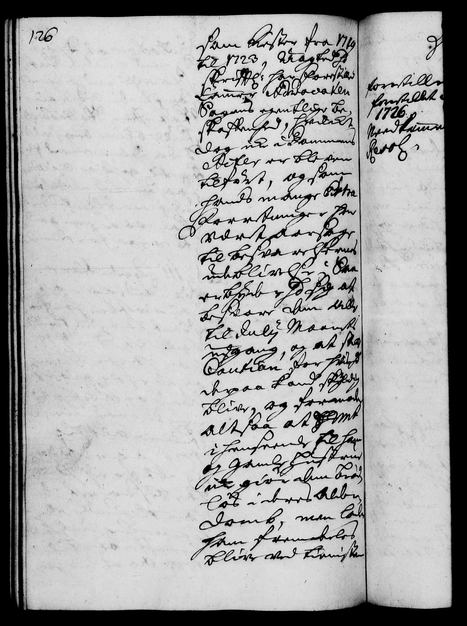Rentekammeret, Kammerkanselliet, RA/EA-3111/G/Gh/Gha/L0008: Norsk ekstraktmemorialprotokoll (merket RK 53.53), 1725-1726, s. 126