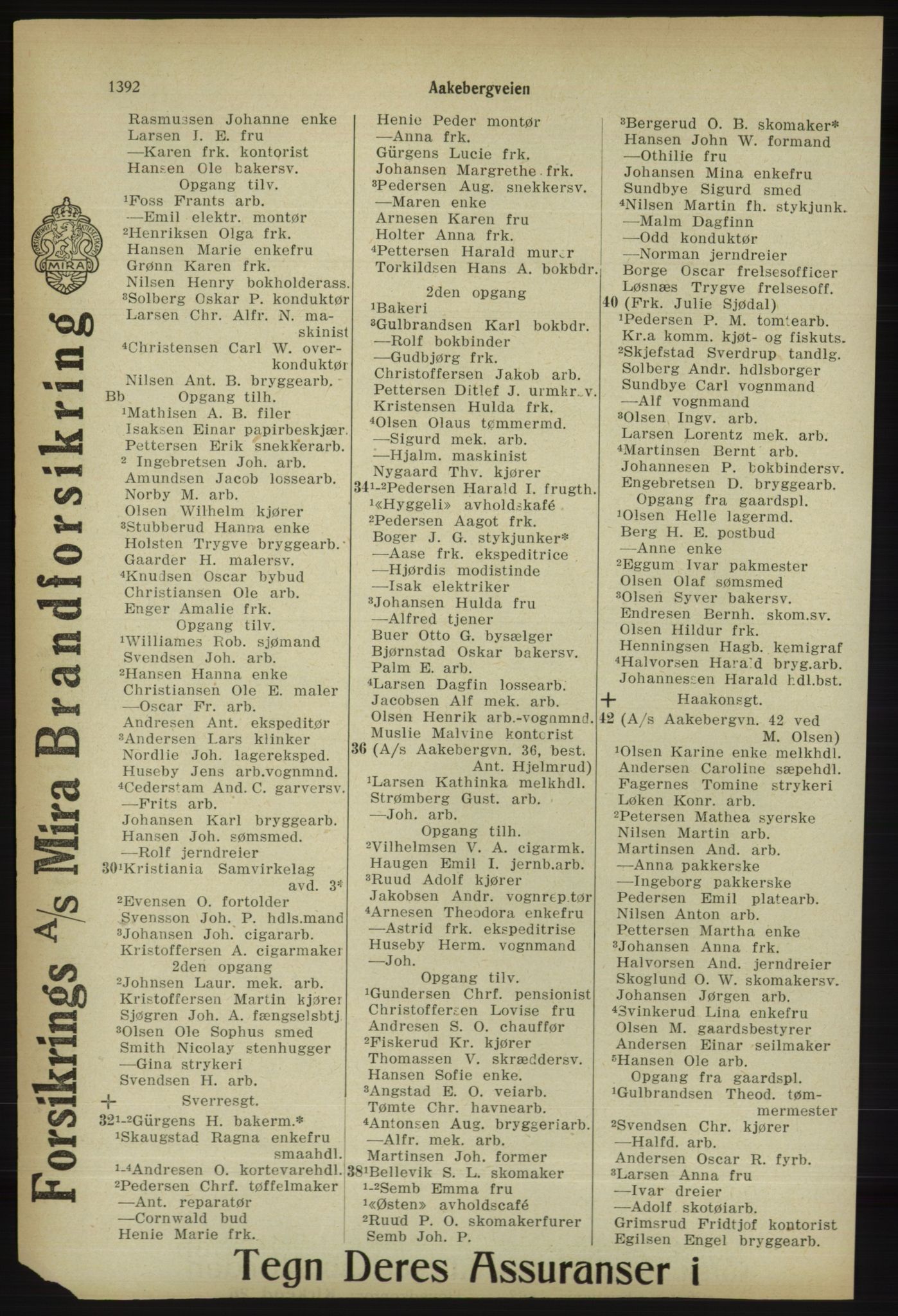 Kristiania/Oslo adressebok, PUBL/-, 1918, s. 1545