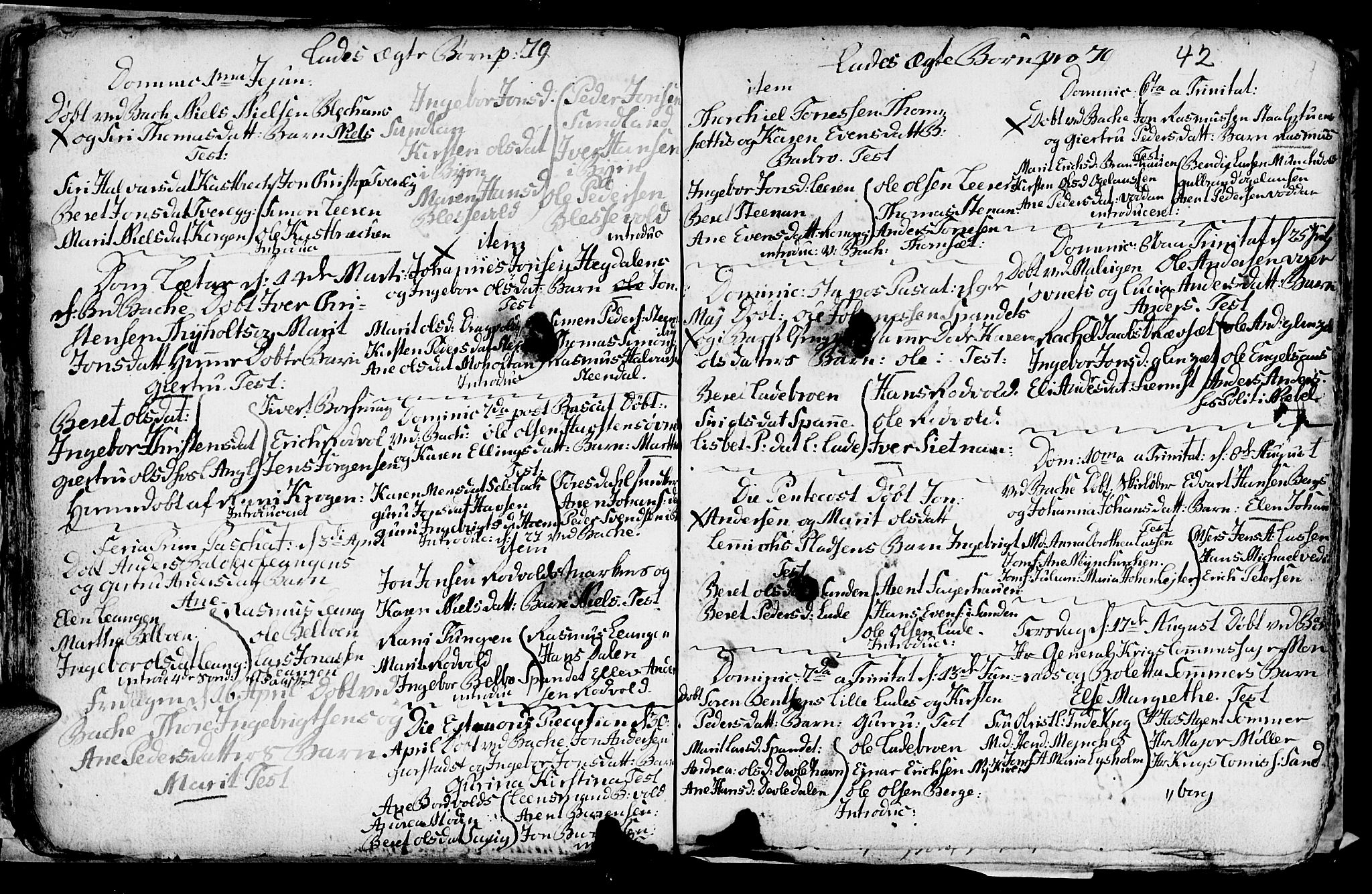 Ministerialprotokoller, klokkerbøker og fødselsregistre - Sør-Trøndelag, AV/SAT-A-1456/606/L0305: Klokkerbok nr. 606C01, 1757-1819, s. 42