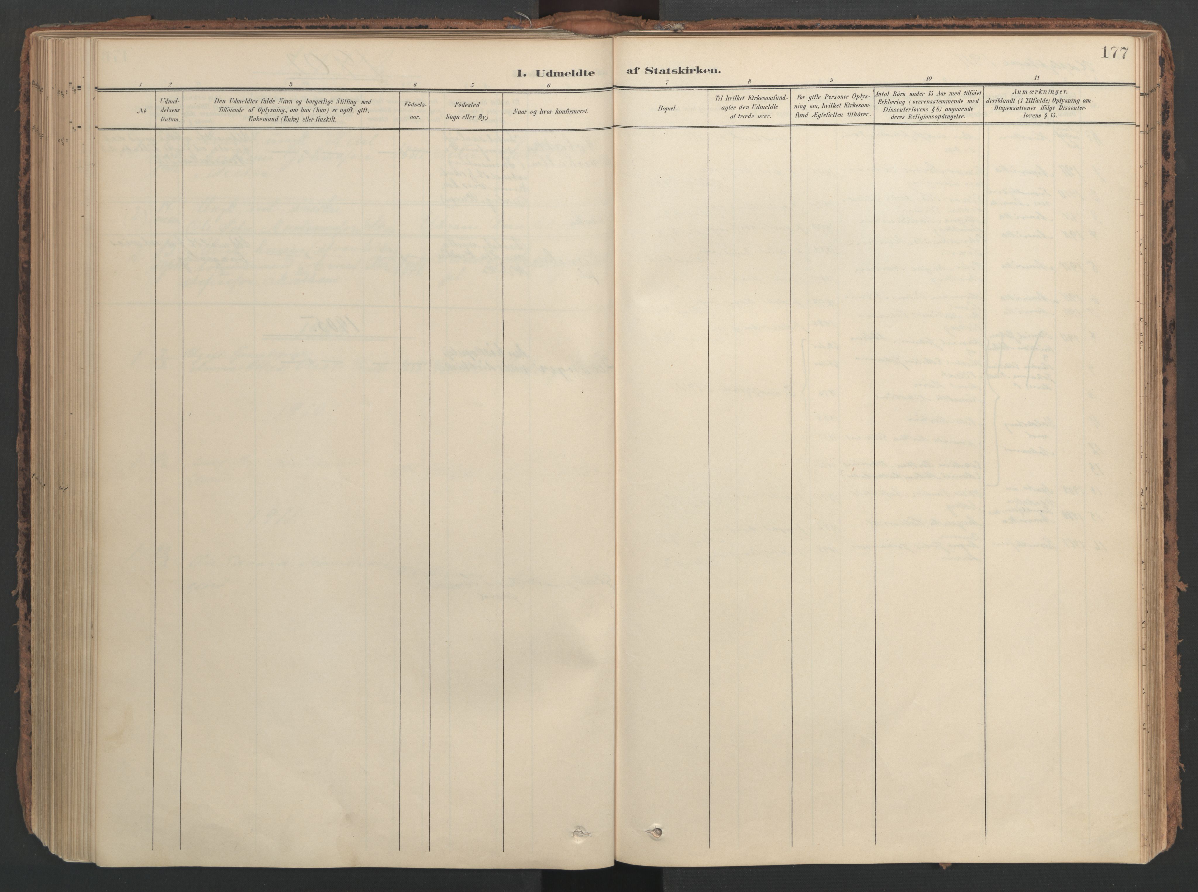 Ministerialprotokoller, klokkerbøker og fødselsregistre - Nord-Trøndelag, AV/SAT-A-1458/741/L0397: Ministerialbok nr. 741A11, 1901-1911, s. 177