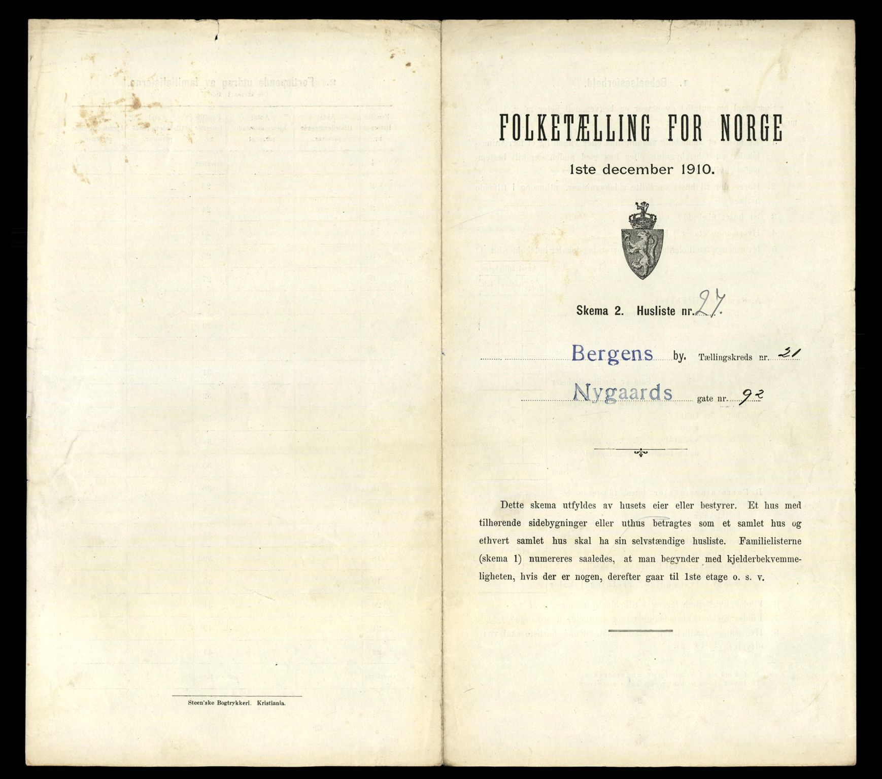 RA, Folketelling 1910 for 1301 Bergen kjøpstad, 1910, s. 7101