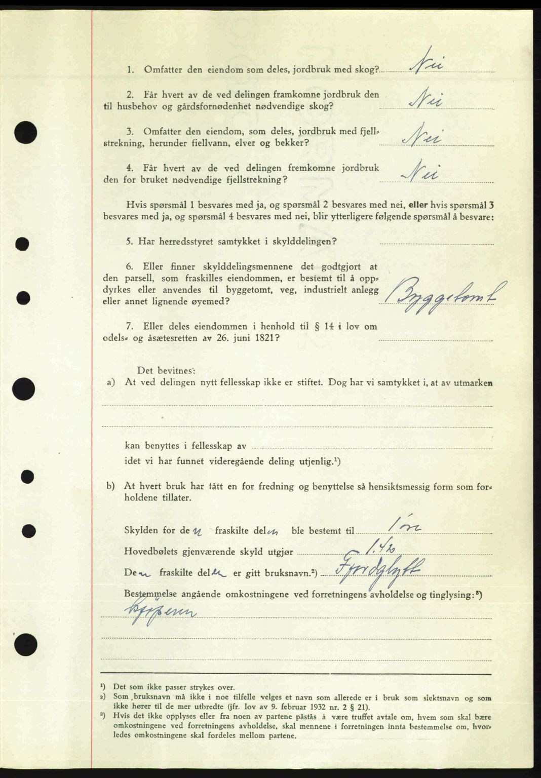 Nordre Sunnmøre sorenskriveri, AV/SAT-A-0006/1/2/2C/2Ca: Pantebok nr. A36, 1950-1950, Dagboknr: 2832/1950