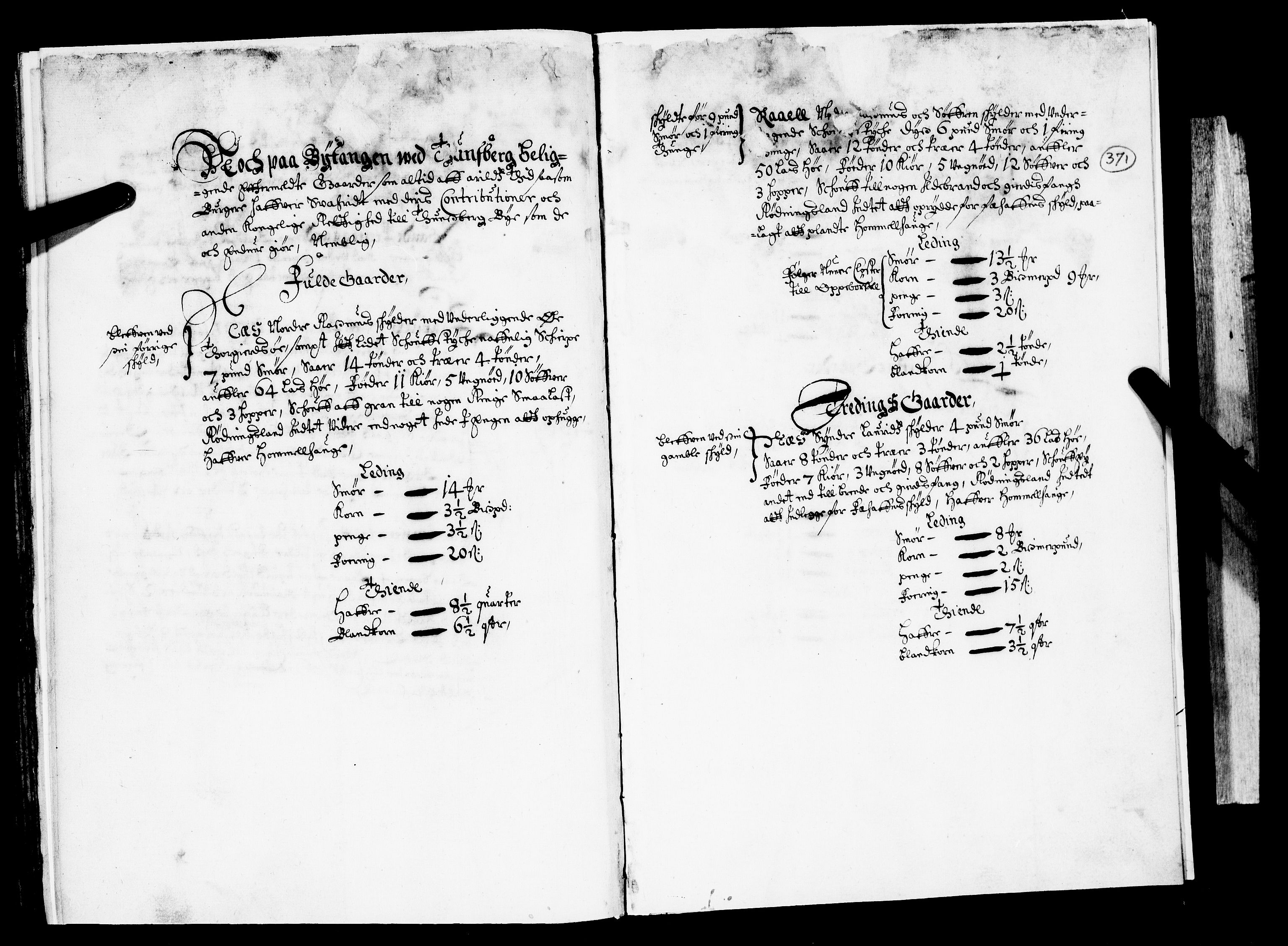 Rentekammeret inntil 1814, Realistisk ordnet avdeling, RA/EA-4070/N/Nb/Nba/L0020: Tønsberg len, 2. del, 1668, s. 370b-371a