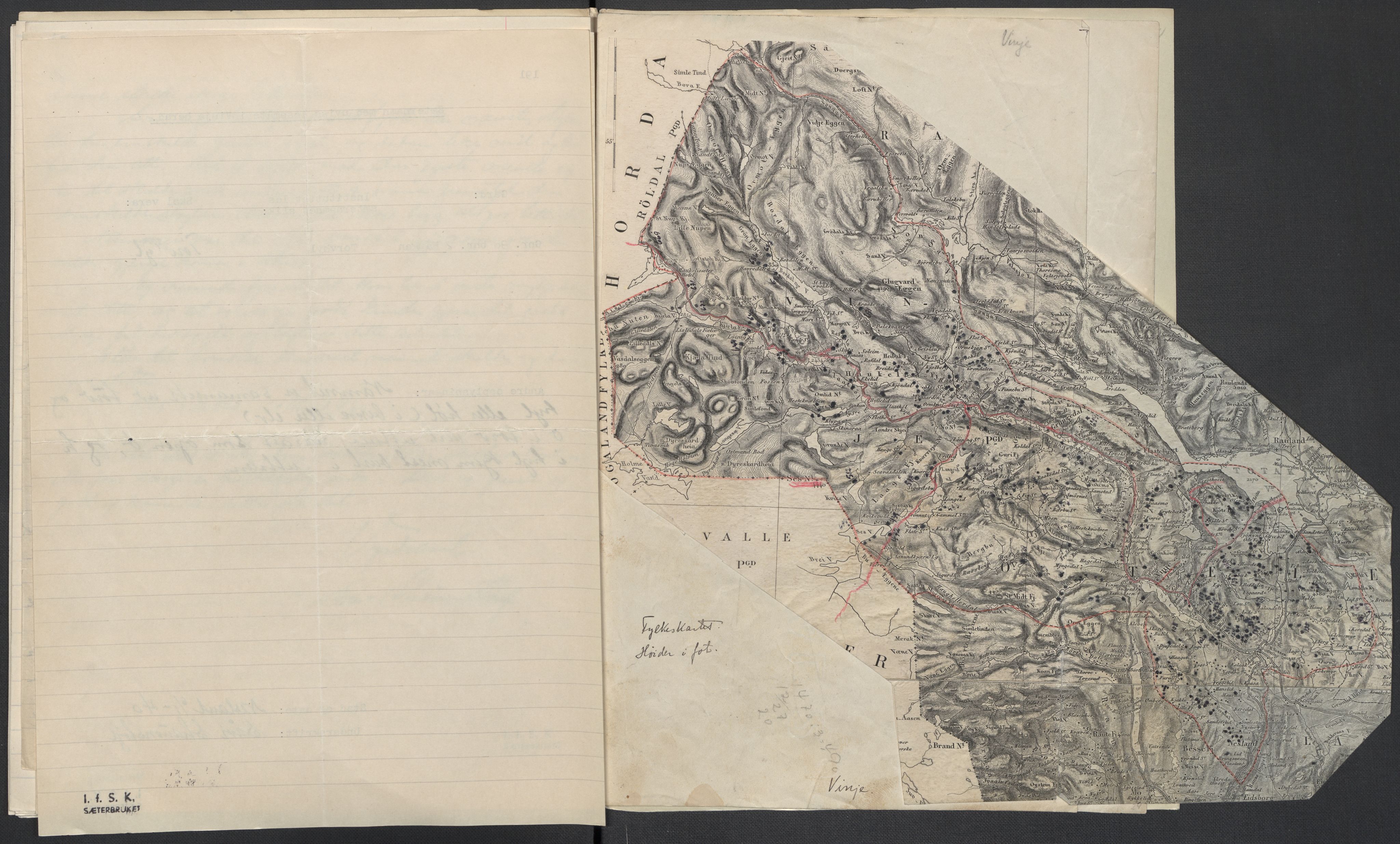 Instituttet for sammenlignende kulturforskning, AV/RA-PA-0424/F/Fc/L0007/0003: Eske B7: / Telemark (perm XVIII), 1934