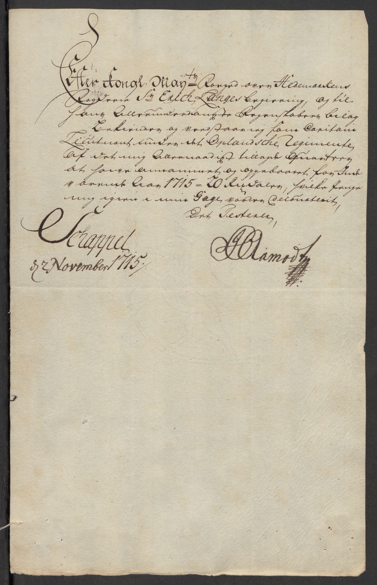 Rentekammeret inntil 1814, Reviderte regnskaper, Fogderegnskap, AV/RA-EA-4092/R16/L1053: Fogderegnskap Hedmark, 1715, s. 372