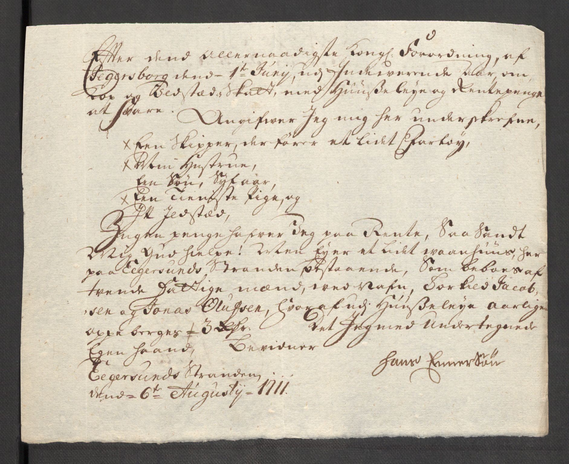 Rentekammeret inntil 1814, Reviderte regnskaper, Fogderegnskap, RA/EA-4092/R46/L2735: Fogderegnskap Jæren og Dalane, 1711, s. 144