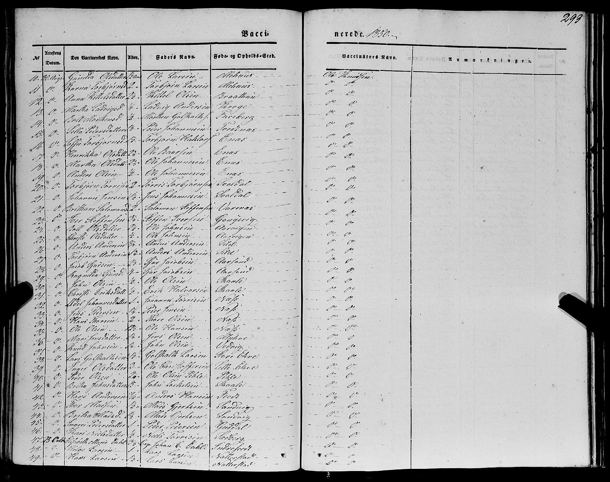 Kvinnherad sokneprestembete, AV/SAB-A-76401/H/Haa: Ministerialbok nr. A 7, 1843-1853, s. 293