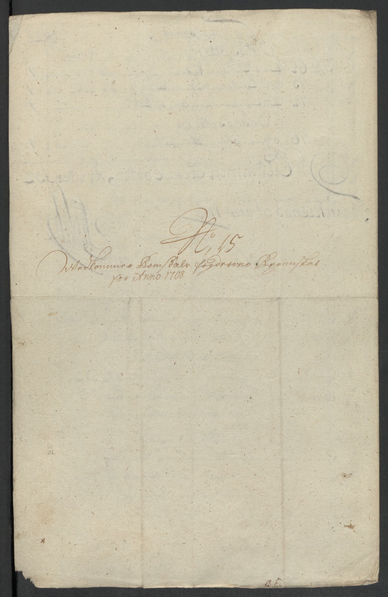 Rentekammeret inntil 1814, Reviderte regnskaper, Fogderegnskap, RA/EA-4092/R55/L3658: Fogderegnskap Romsdal, 1707-1708, s. 303