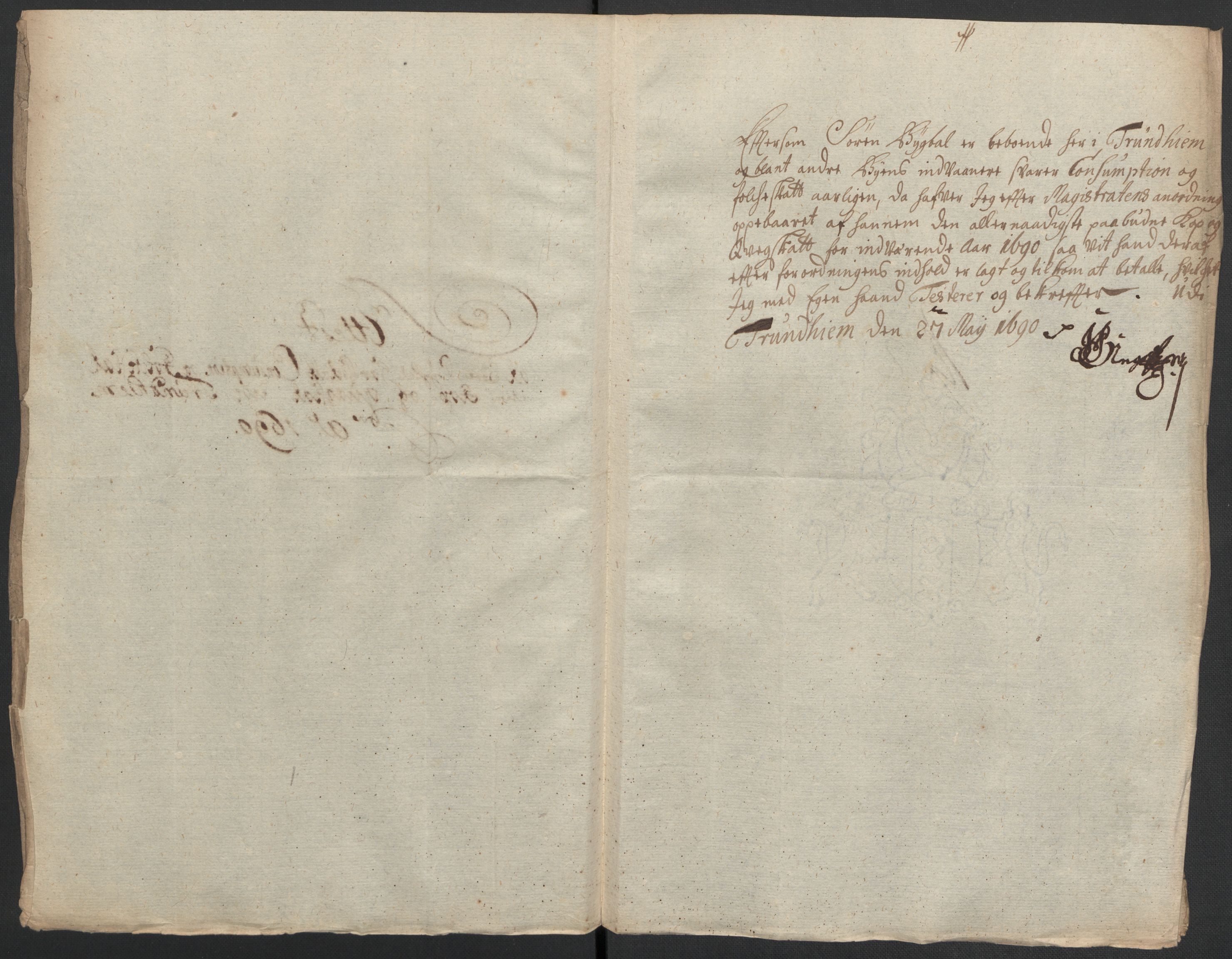 Rentekammeret inntil 1814, Reviderte regnskaper, Fogderegnskap, RA/EA-4092/R59/L3940: Fogderegnskap Gauldal, 1689-1690, s. 306
