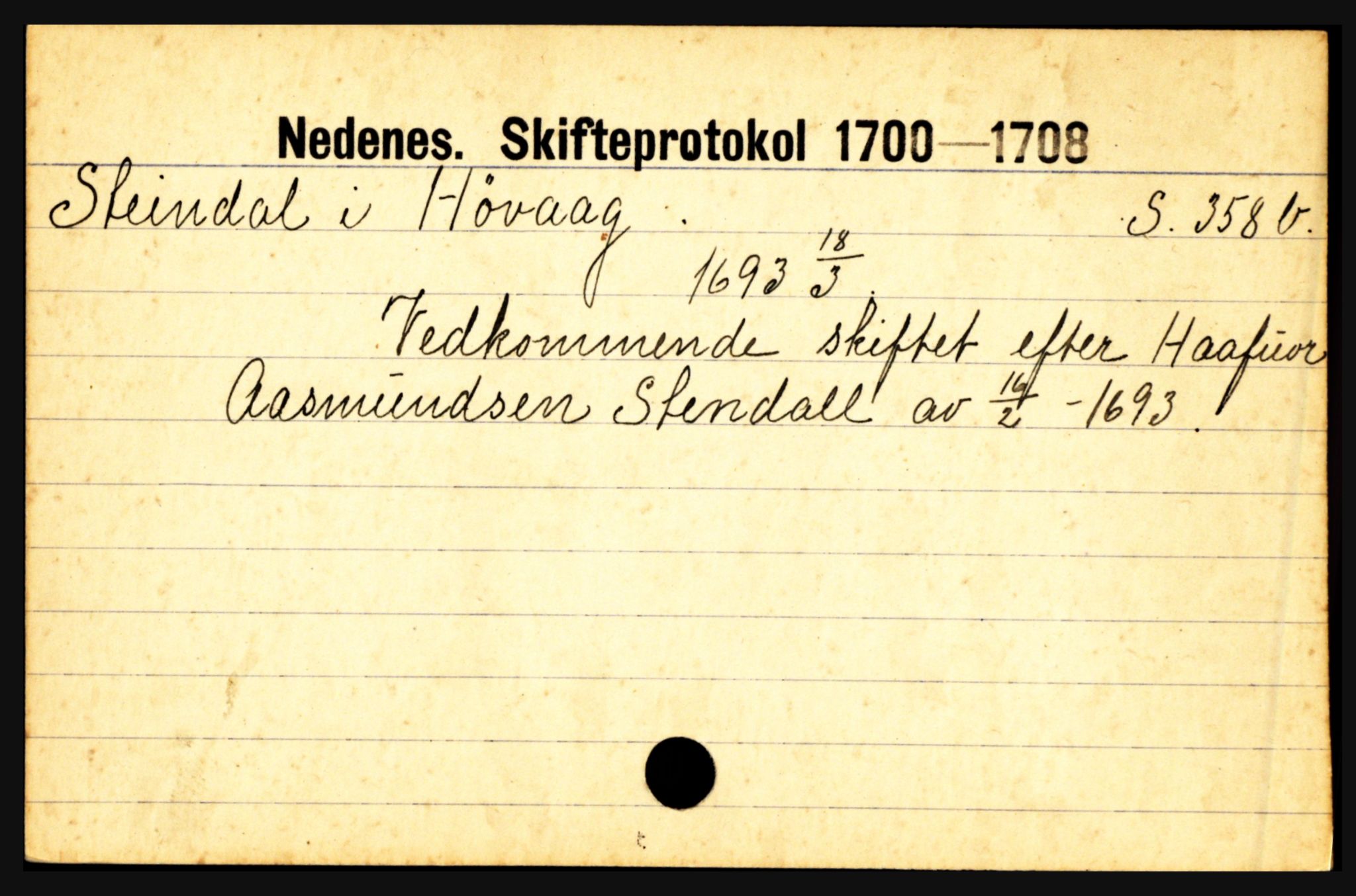 Nedenes sorenskriveri før 1824, AV/SAK-1221-0007/H, s. 28209