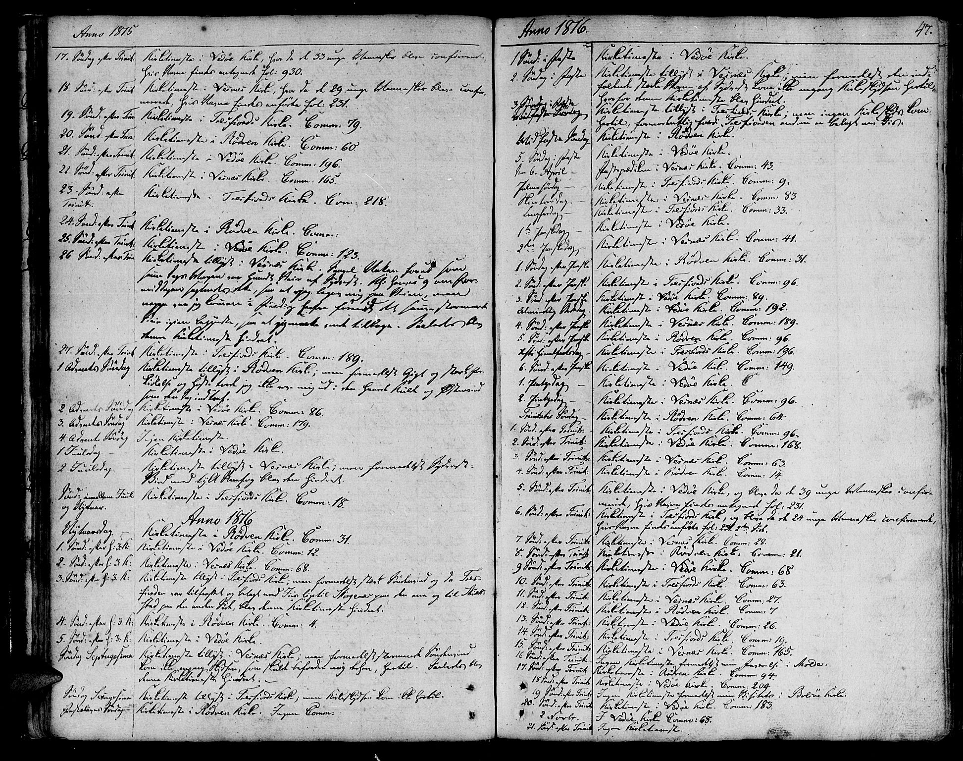 Ministerialprotokoller, klokkerbøker og fødselsregistre - Møre og Romsdal, AV/SAT-A-1454/547/L0601: Ministerialbok nr. 547A03, 1799-1818, s. 47