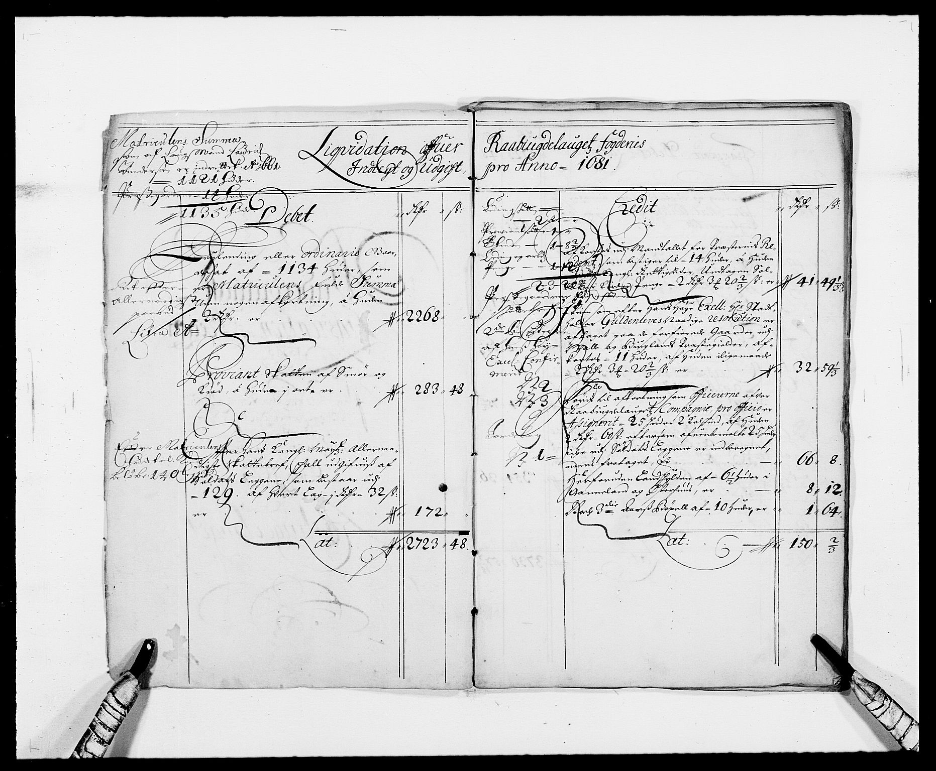 Rentekammeret inntil 1814, Reviderte regnskaper, Fogderegnskap, AV/RA-EA-4092/R40/L2437: Fogderegnskap Råbyggelag, 1681, s. 3