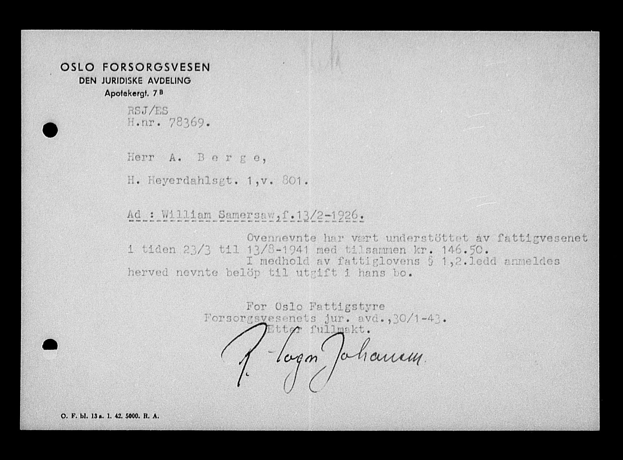 Justisdepartementet, Tilbakeføringskontoret for inndratte formuer, AV/RA-S-1564/H/Hc/Hcc/L0976: --, 1945-1947, s. 655