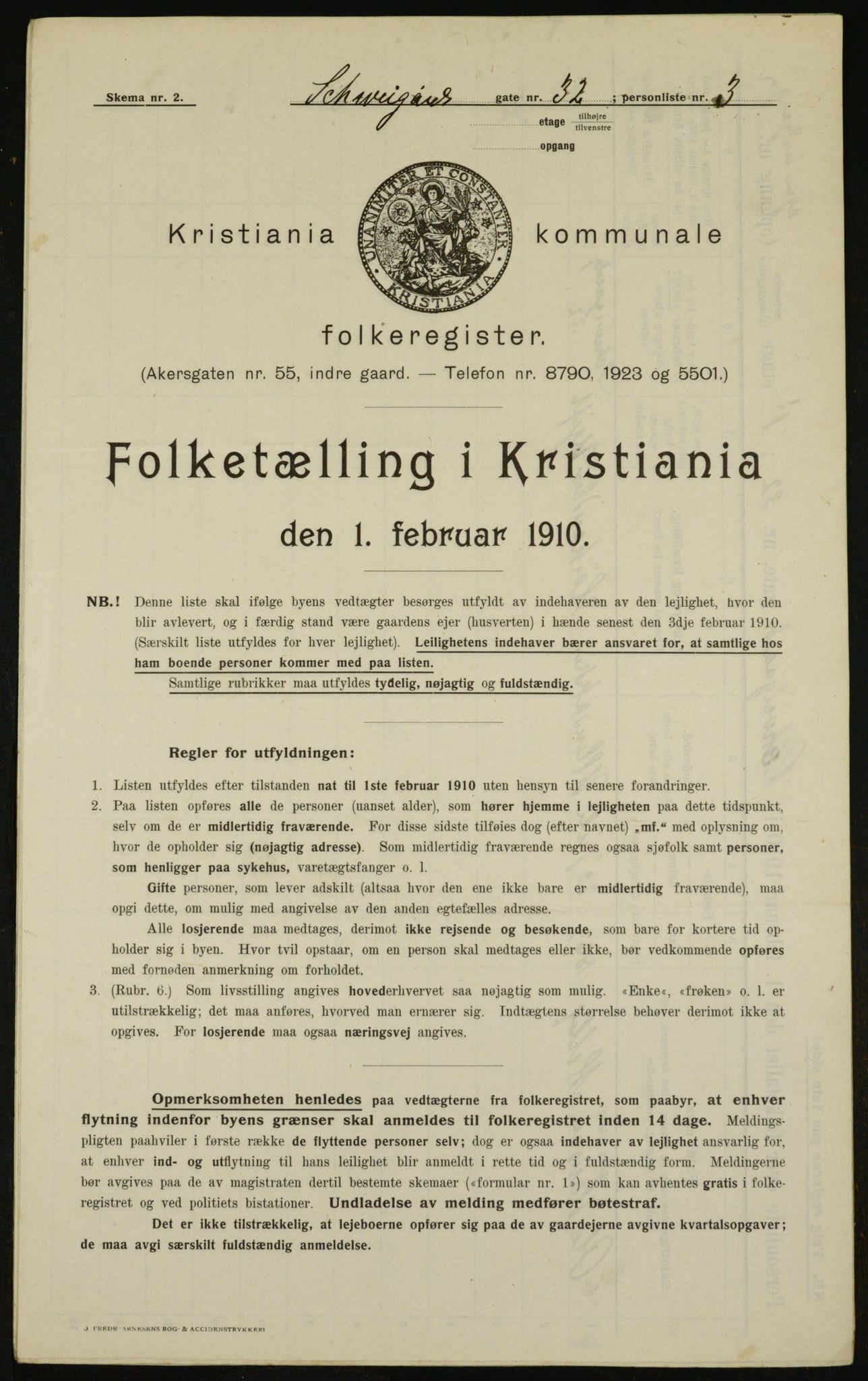 OBA, Kommunal folketelling 1.2.1910 for Kristiania, 1910, s. 86763