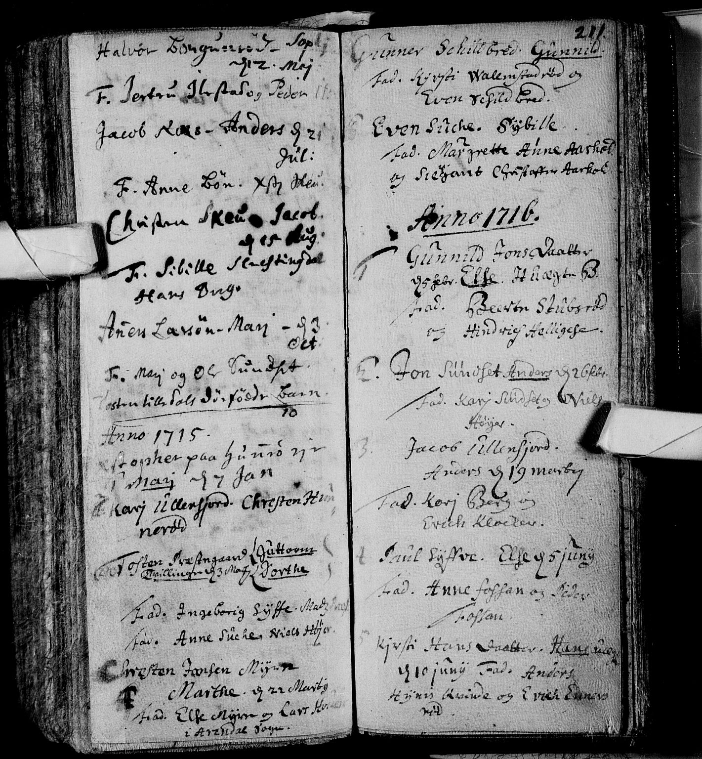 Andebu kirkebøker, AV/SAKO-A-336/F/Fa/L0001: Ministerialbok nr. I 1 /3, 1623-1738, s. 211