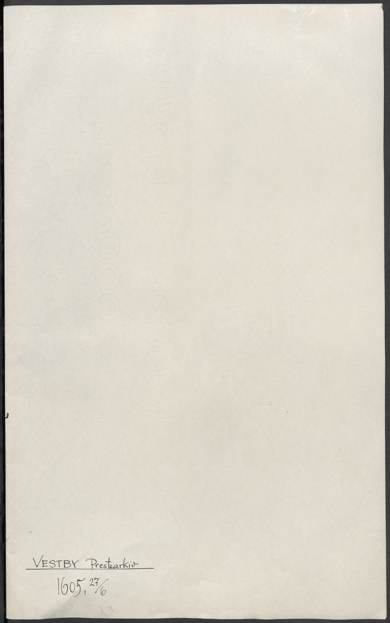 Riksarkivets diplomsamling, RA/EA-5965/F15/L0006: Prestearkiv - Akershus, 1593-1865, s. 155
