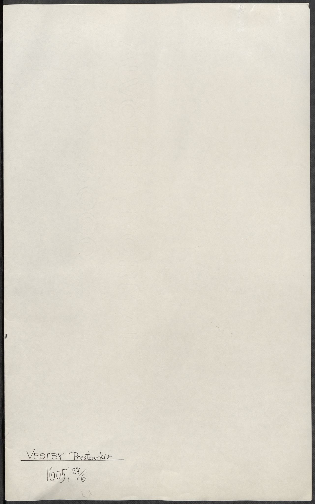 Riksarkivets diplomsamling, AV/RA-EA-5965/F15/L0006: Prestearkiv - Akershus, 1593-1865, s. 155