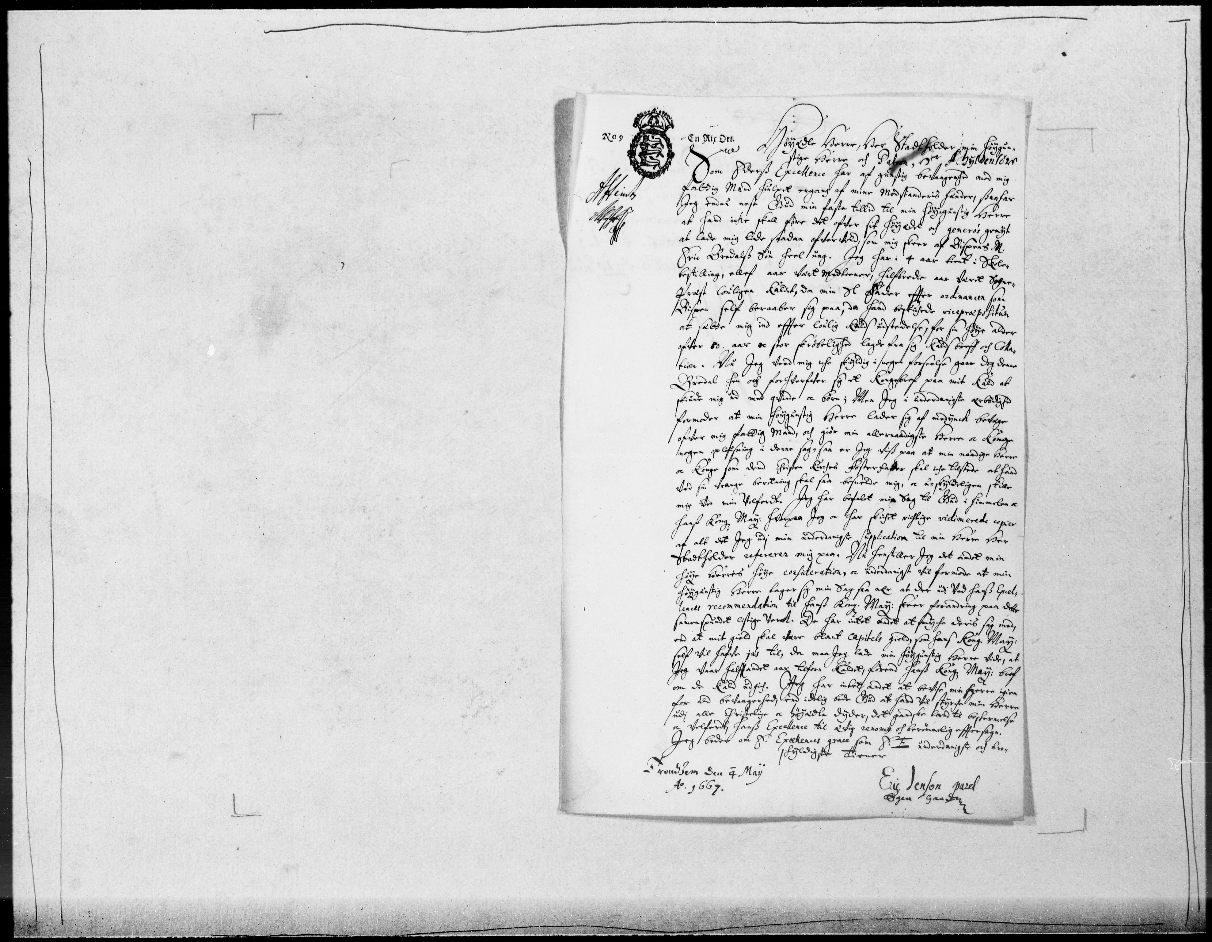 Danske Kanselli 1572-1799, AV/RA-EA-3023/F/Fc/Fcc/Fcca/L0026: Norske innlegg 1572-1799, 1666-1667, s. 283