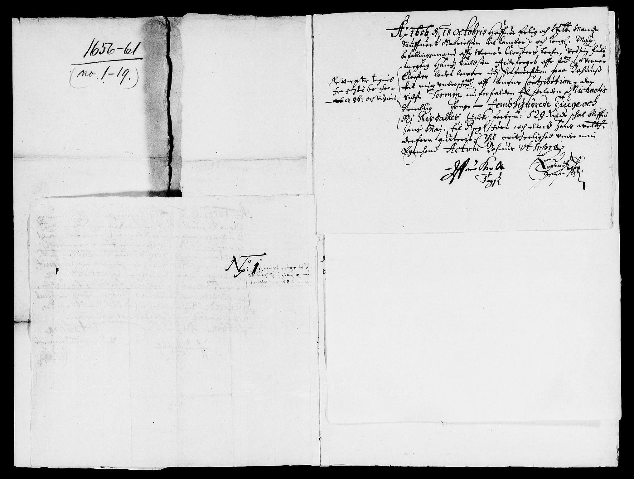 Rentekammeret inntil 1814, Reviderte regnskaper, Lensregnskaper, AV/RA-EA-5023/R/Rb/Rbg/L0011: Verne kloster len, 1651-1661