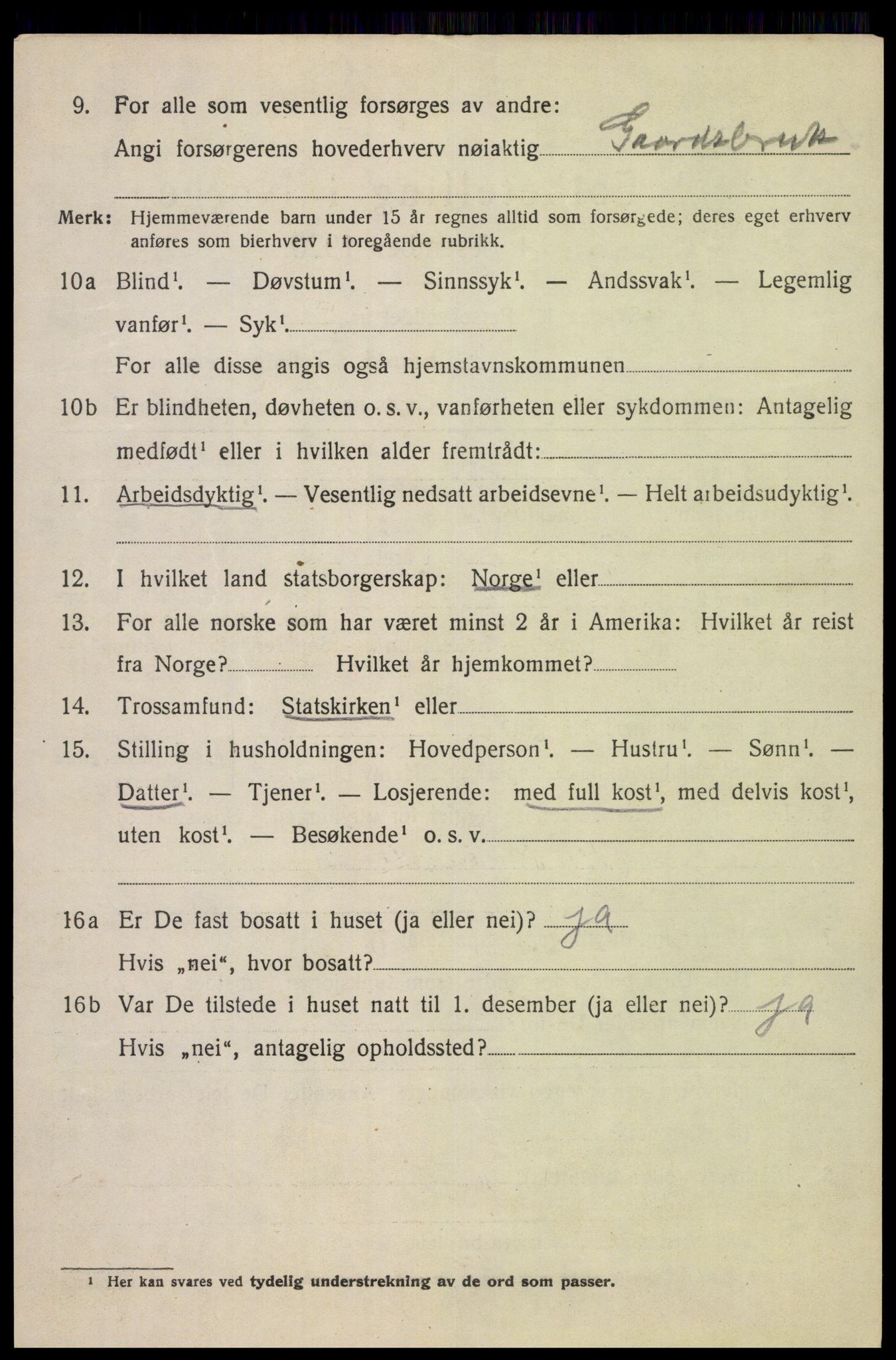 SAK, Folketelling 1920 for 1037 Kvinesdal herred, 1920, s. 2108