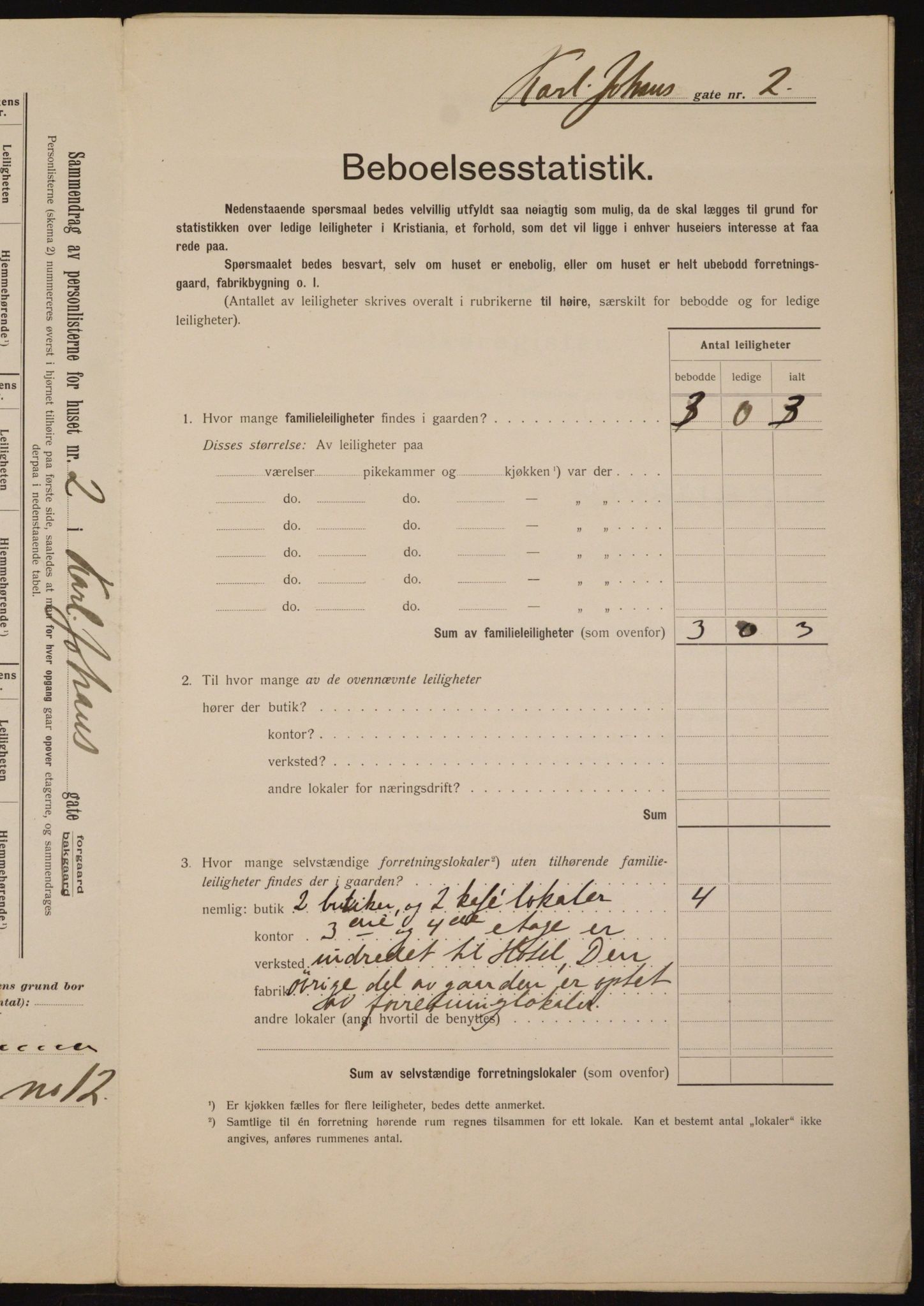 OBA, Kommunal folketelling 1.2.1912 for Kristiania, 1912, s. 48991