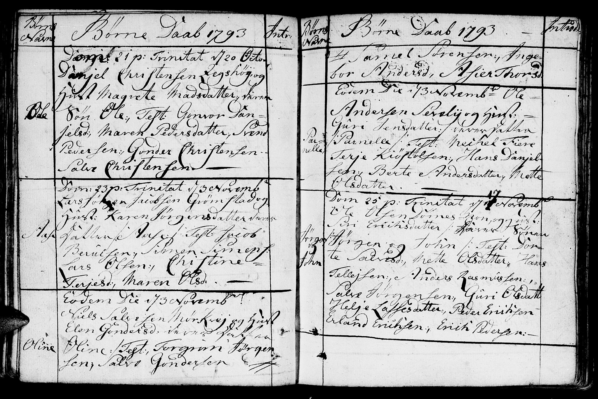 Fjære sokneprestkontor, AV/SAK-1111-0011/F/Fb/L0005: Klokkerbok nr. B 5, 1785-1803, s. 119