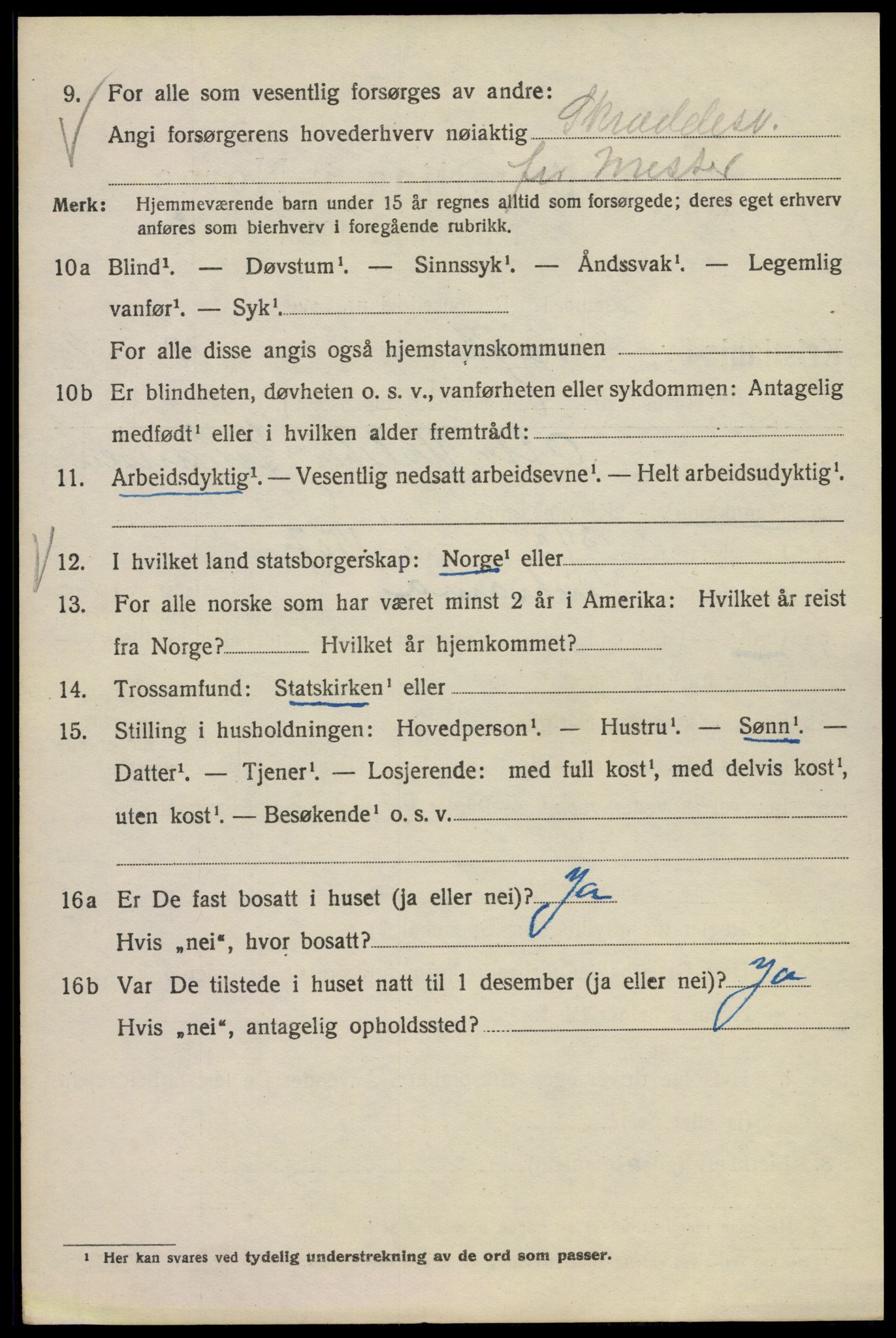 SAO, Folketelling 1920 for 0301 Kristiania kjøpstad, 1920, s. 639324