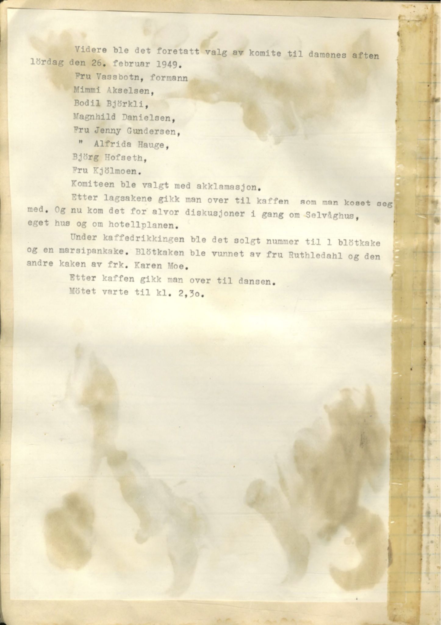 Ungdomslaget Vårbrudd , FMFB/A-1055/A/Ab/L0006: Møteprotokoll, 1947-1959, s. 15