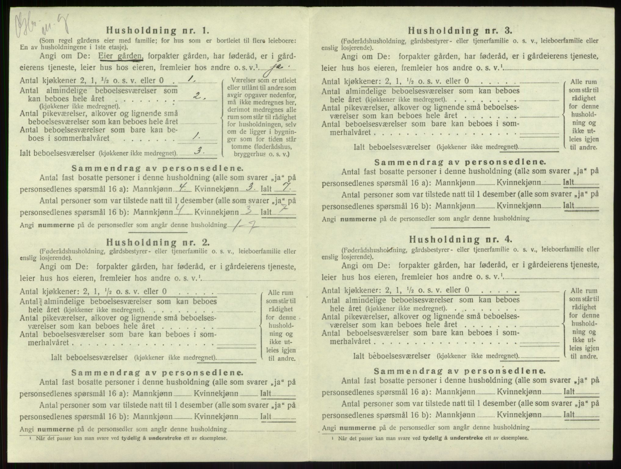 SAB, Folketelling 1920 for 1432 Førde herred, 1920, s. 444